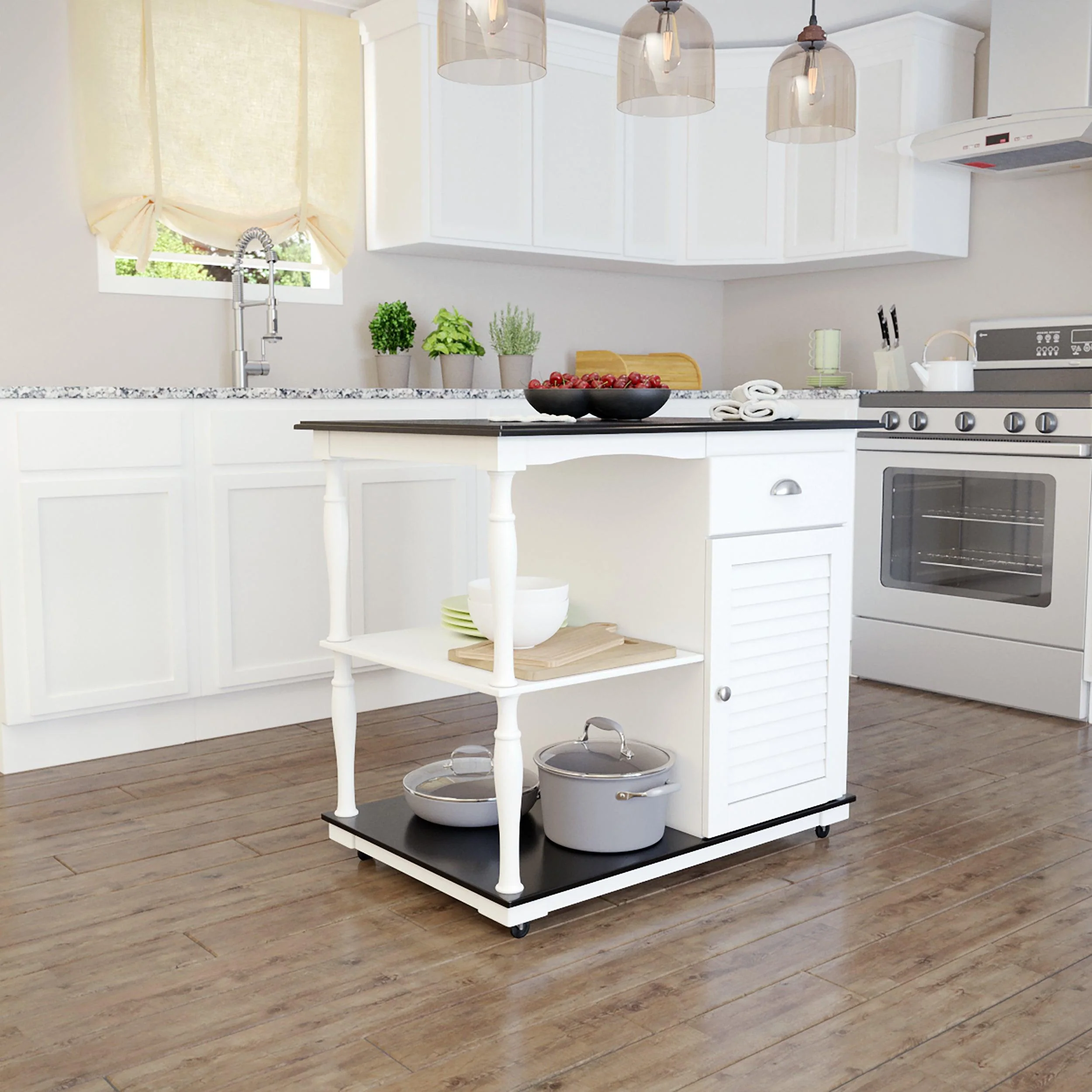Muxlow Rolling Kitchen Island w/ Storage - Frankwebs