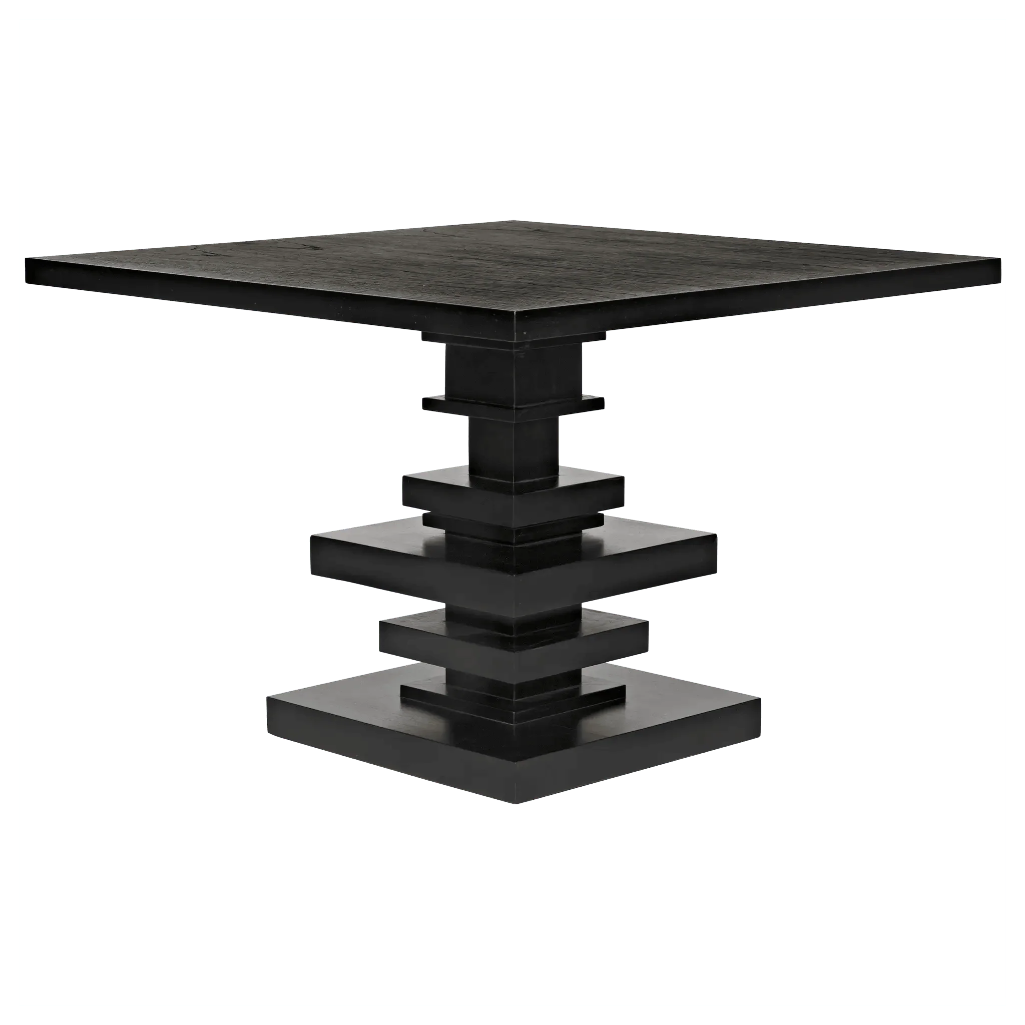 Corum Square Table, Hand Rubbed Black - Frankwebs