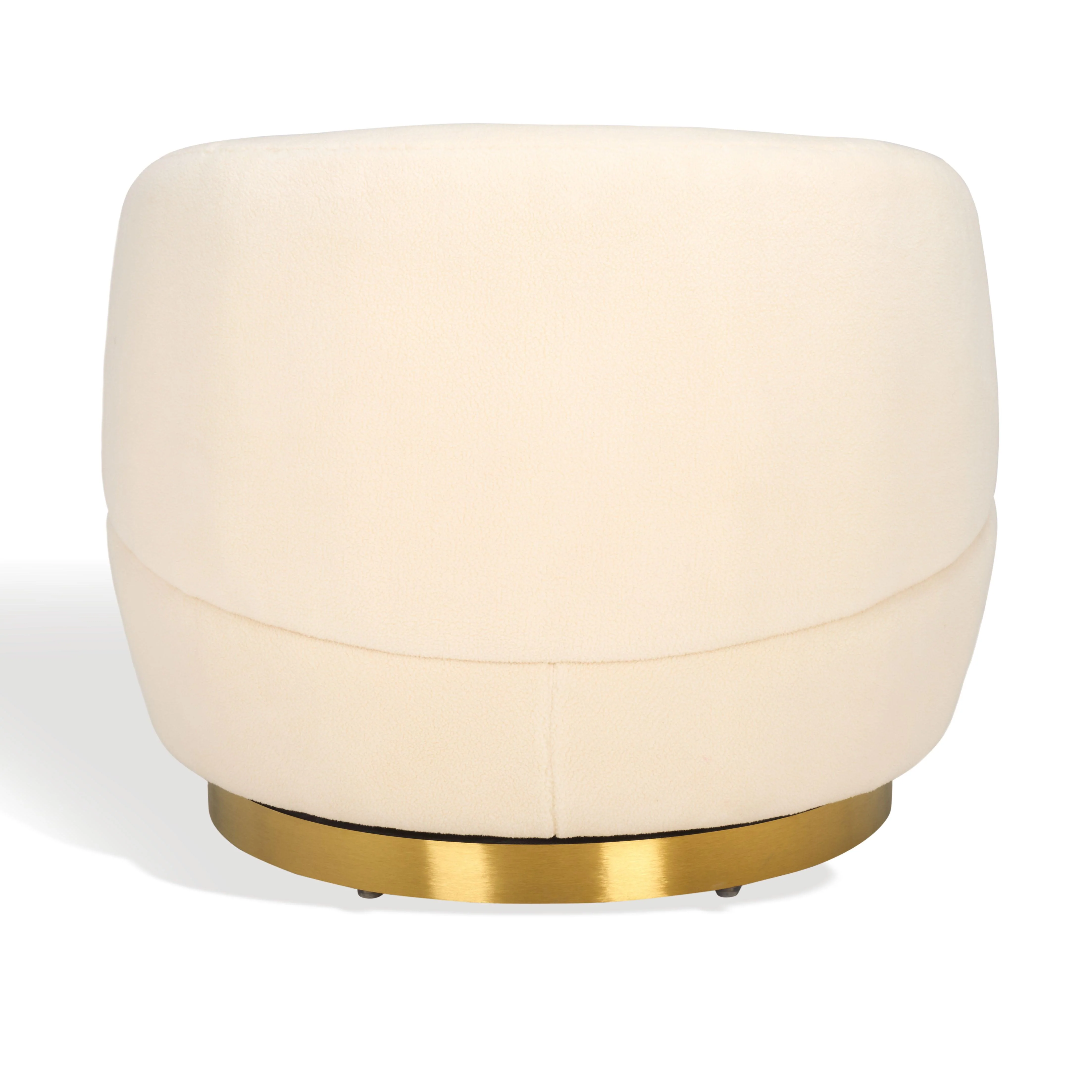 FLYNN FAUX LAMB WOOL SWIVEL CHAIR - Frankwebs