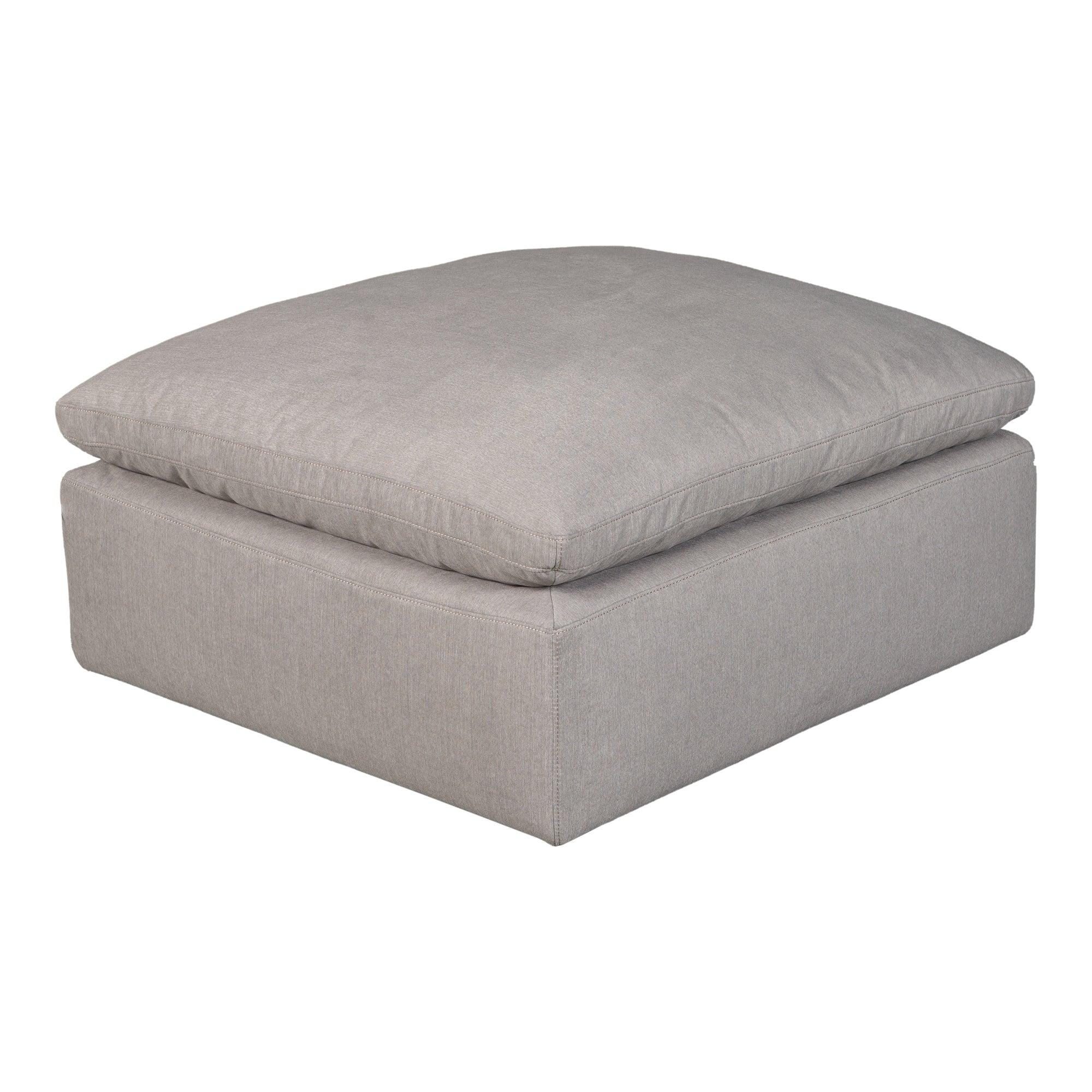 Terra Condo Ottoman Performance Fabric Light Grey - Frankwebs