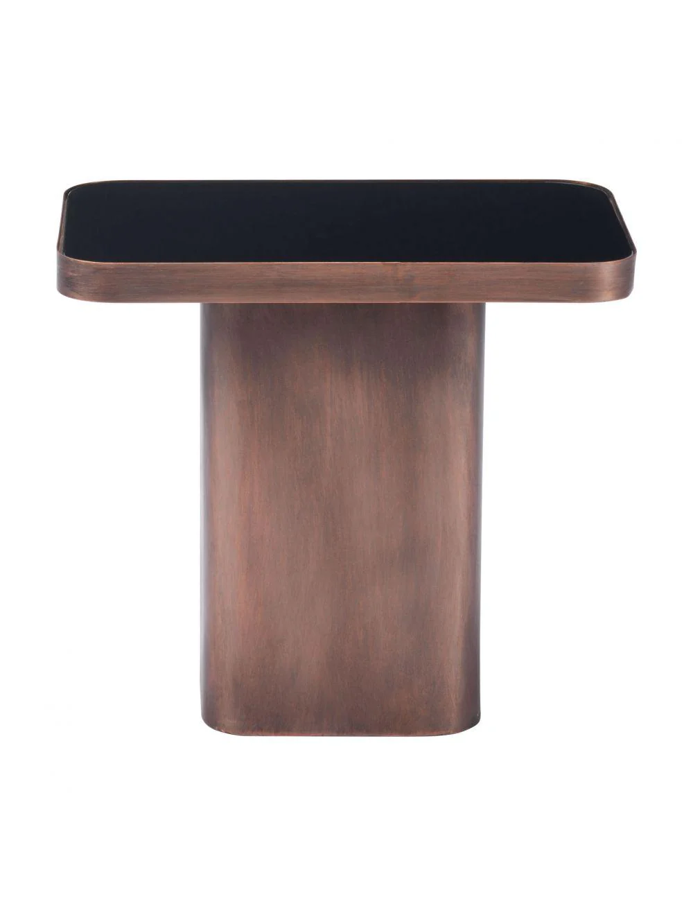 Marcos Side Table Black & Antique Bronze - Frankwebs