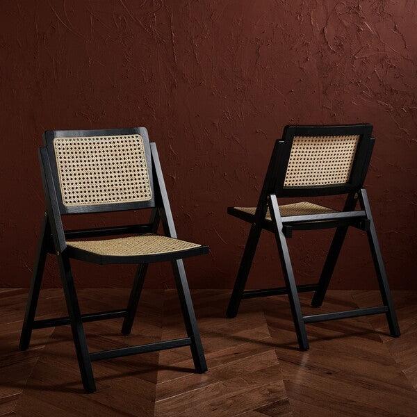 DESIREE CANE FOLDING DINING CHAIR (SET OF 2) - Frankwebs