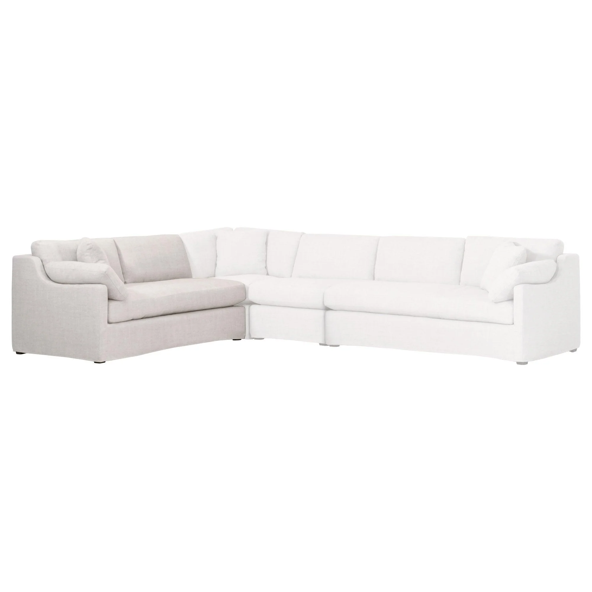 Lena Modular Slipcover 2-Seat Left Slope Arm Sofa - Frankwebs