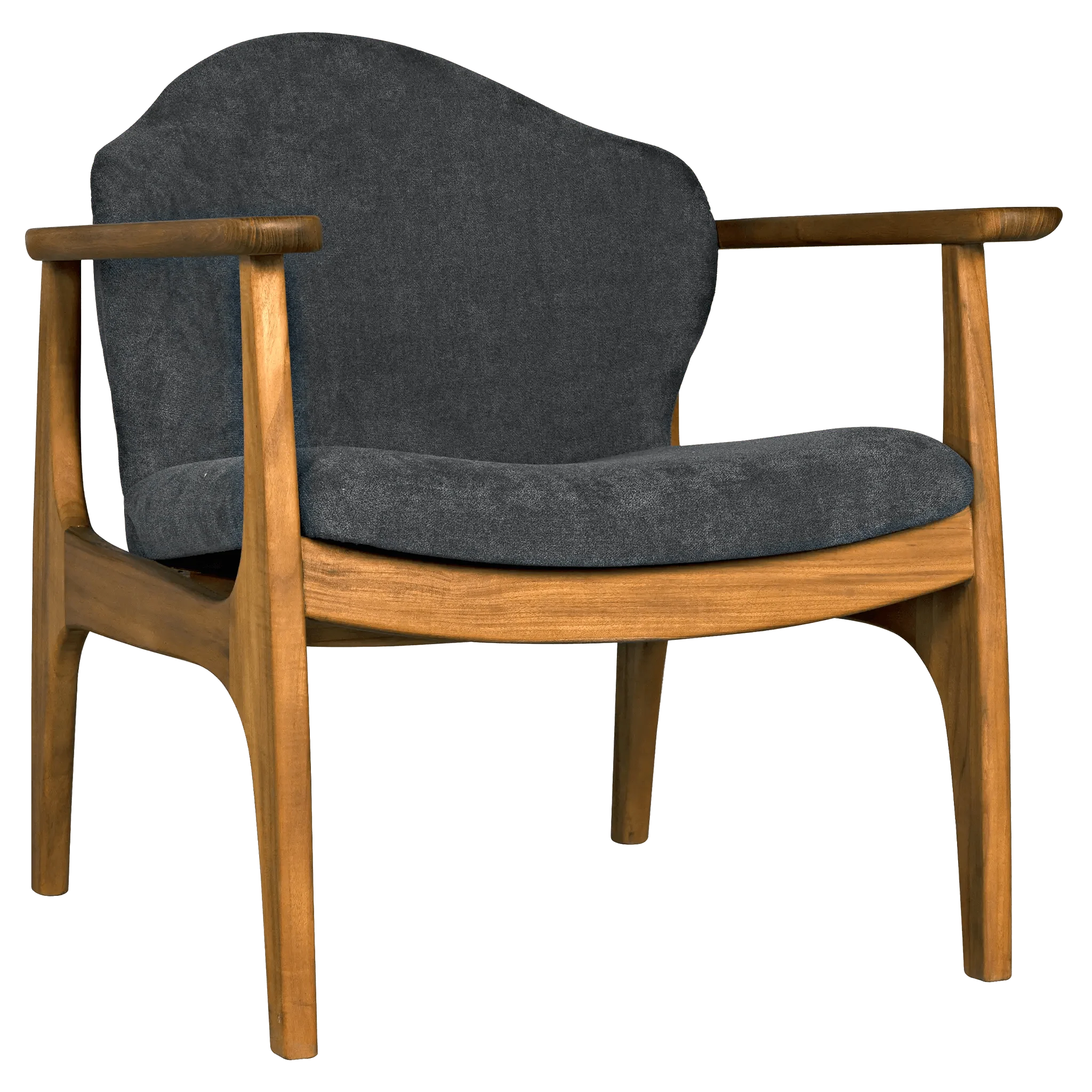 Vittorio Chair with Grey Fabric - Frankwebs