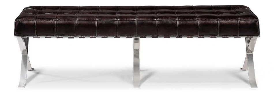 Catalunya Long Bench - Dark Brown - Frankwebs