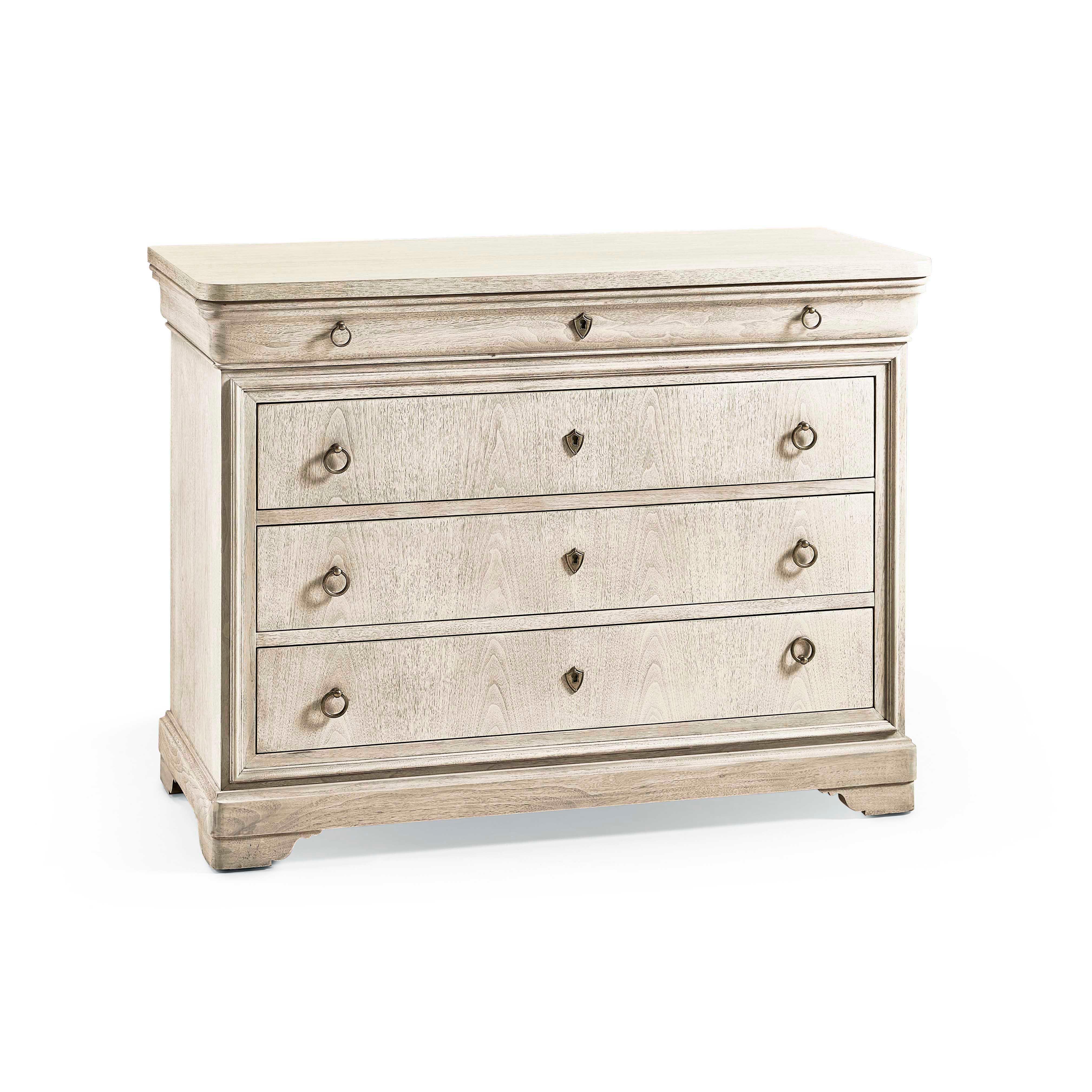 Timeless Entropy Louis Phillipe Drawer Chest in Bleached Walnut 46