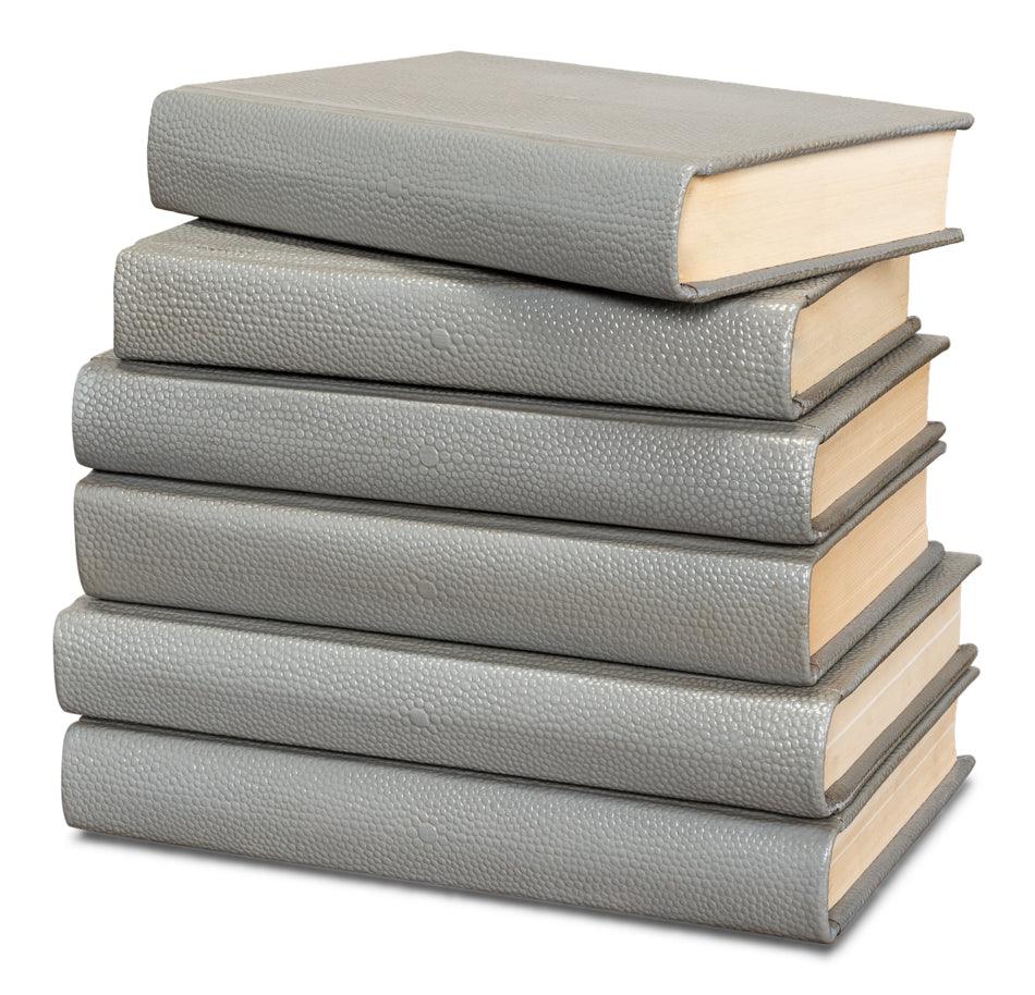 Shagreen Books - Set Of 6 - Storm Grey - Frankwebs