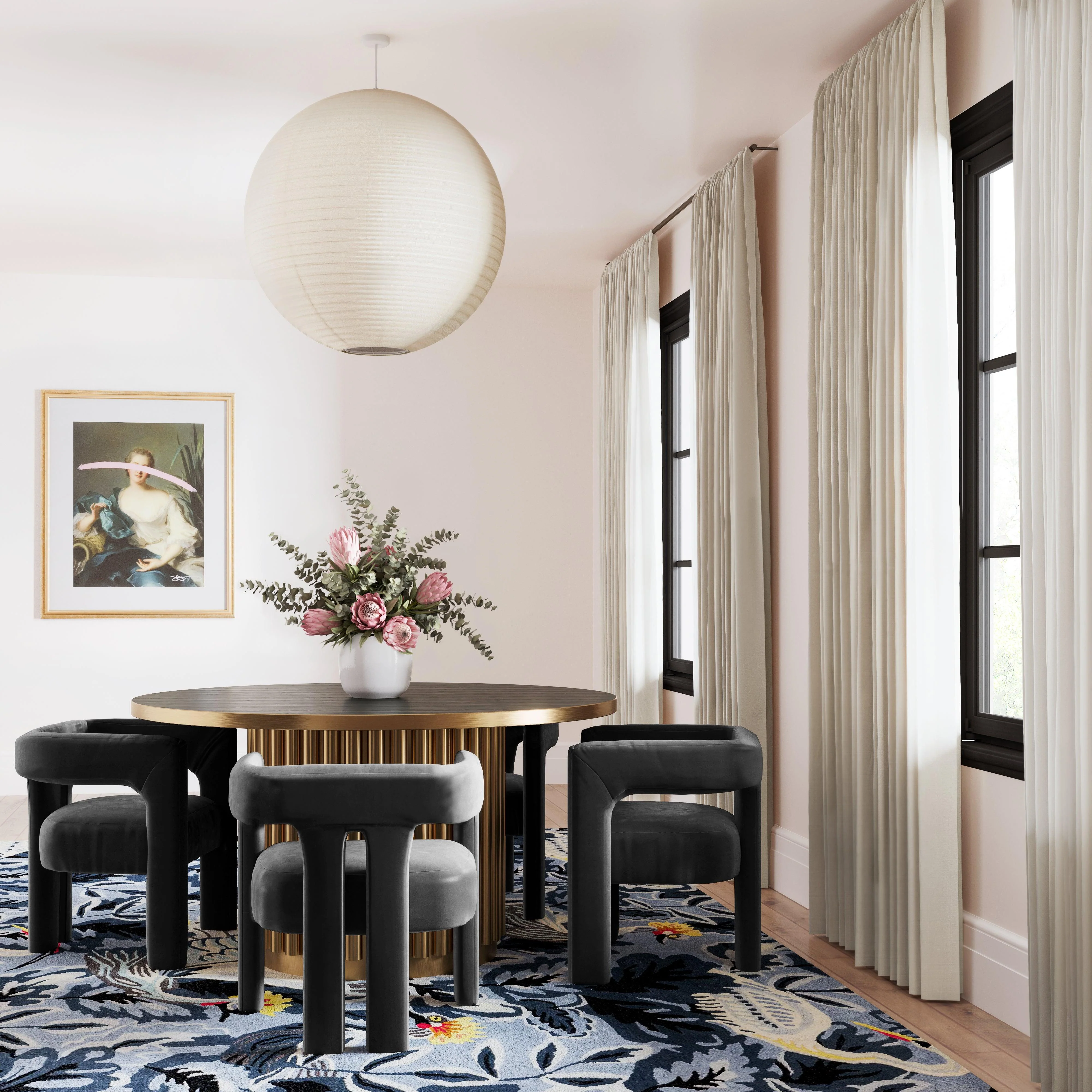 Sloane Black Velvet Chair - Frankwebs