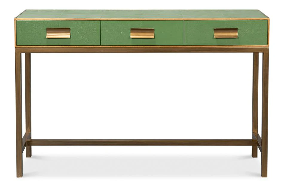 Gideon Shagreen Console - Watercress - Frankwebs