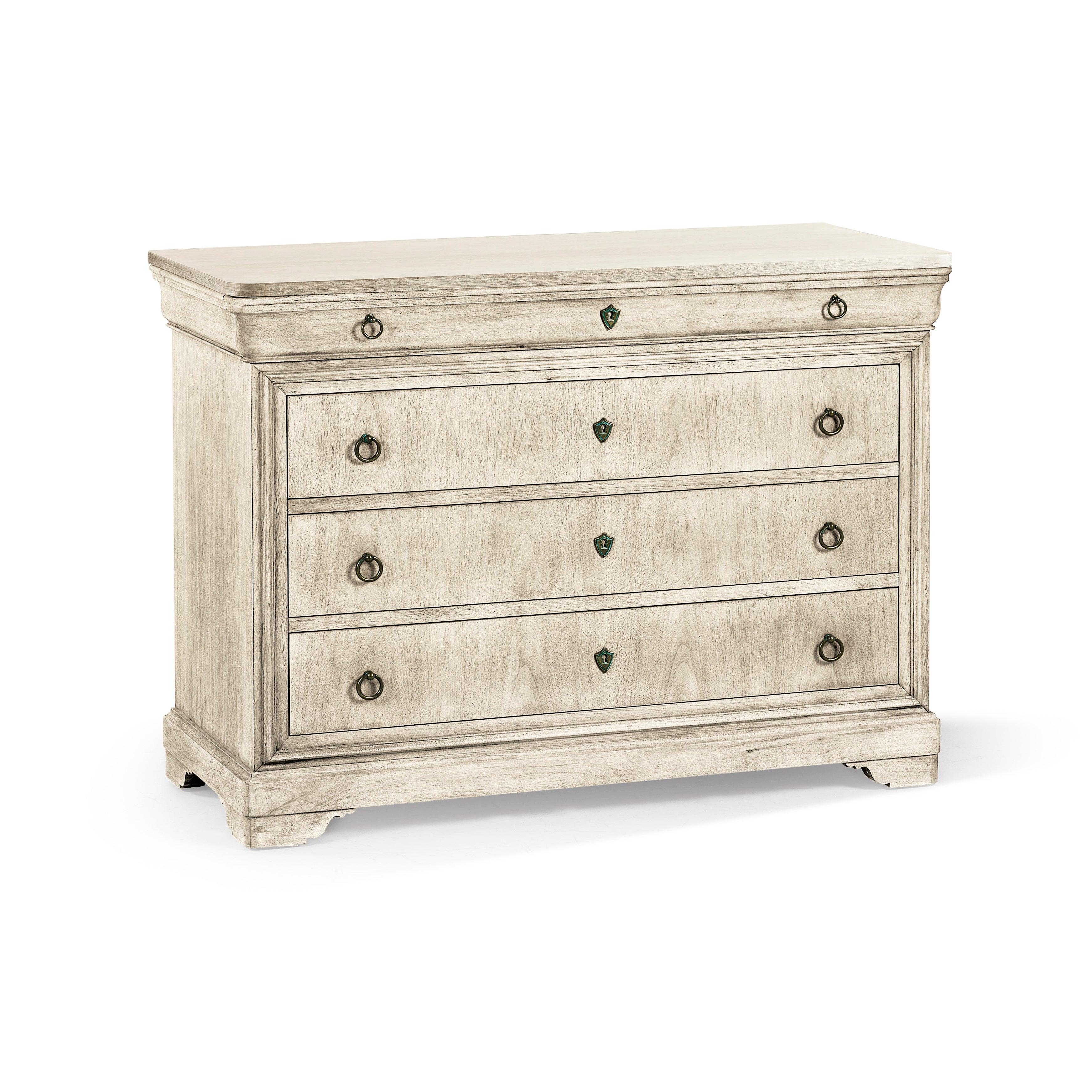 Timeless Entropy Louis Phillipe Drawer Chest in Bleached Walnut 54