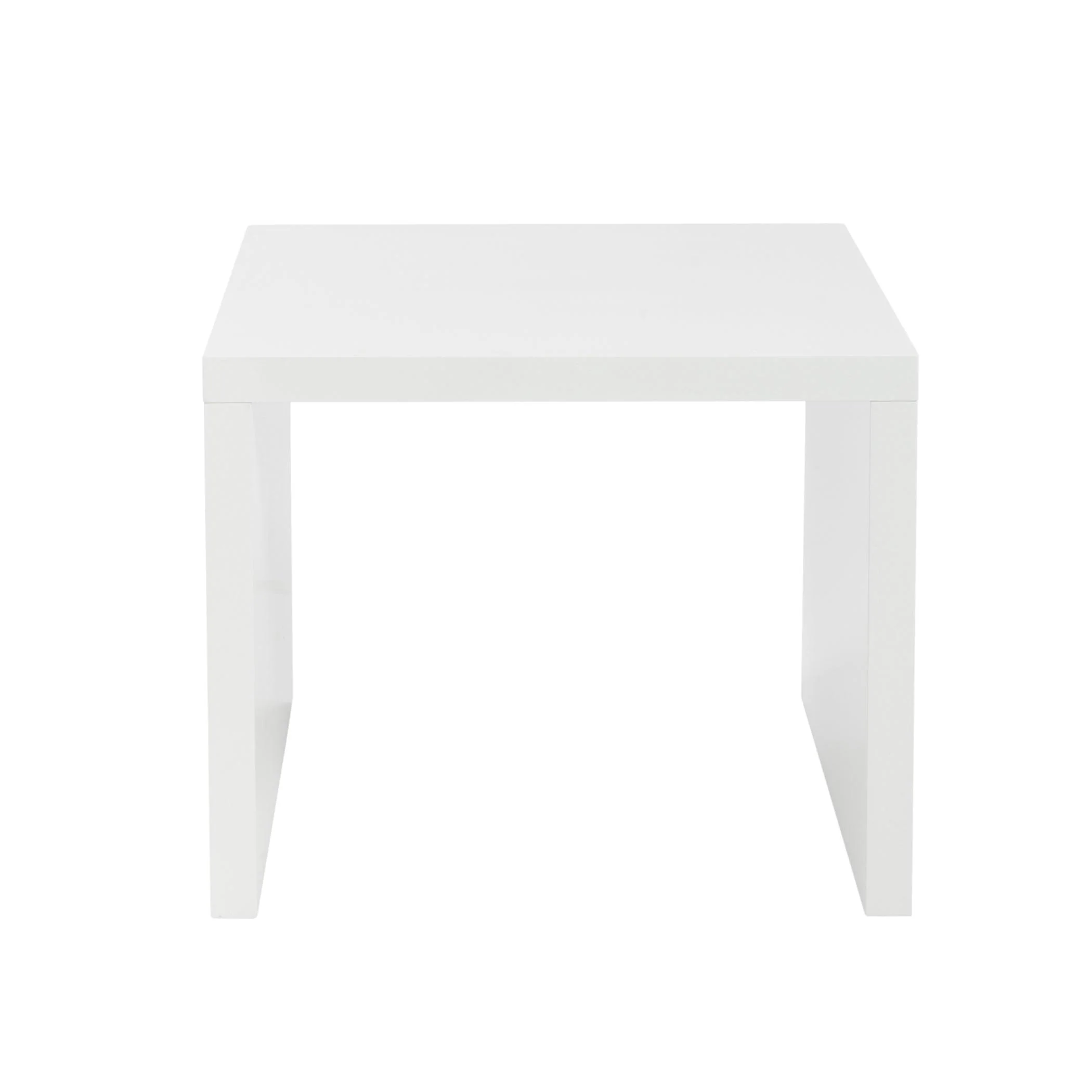 Abby Side Table in High Gloss White - Frankwebs