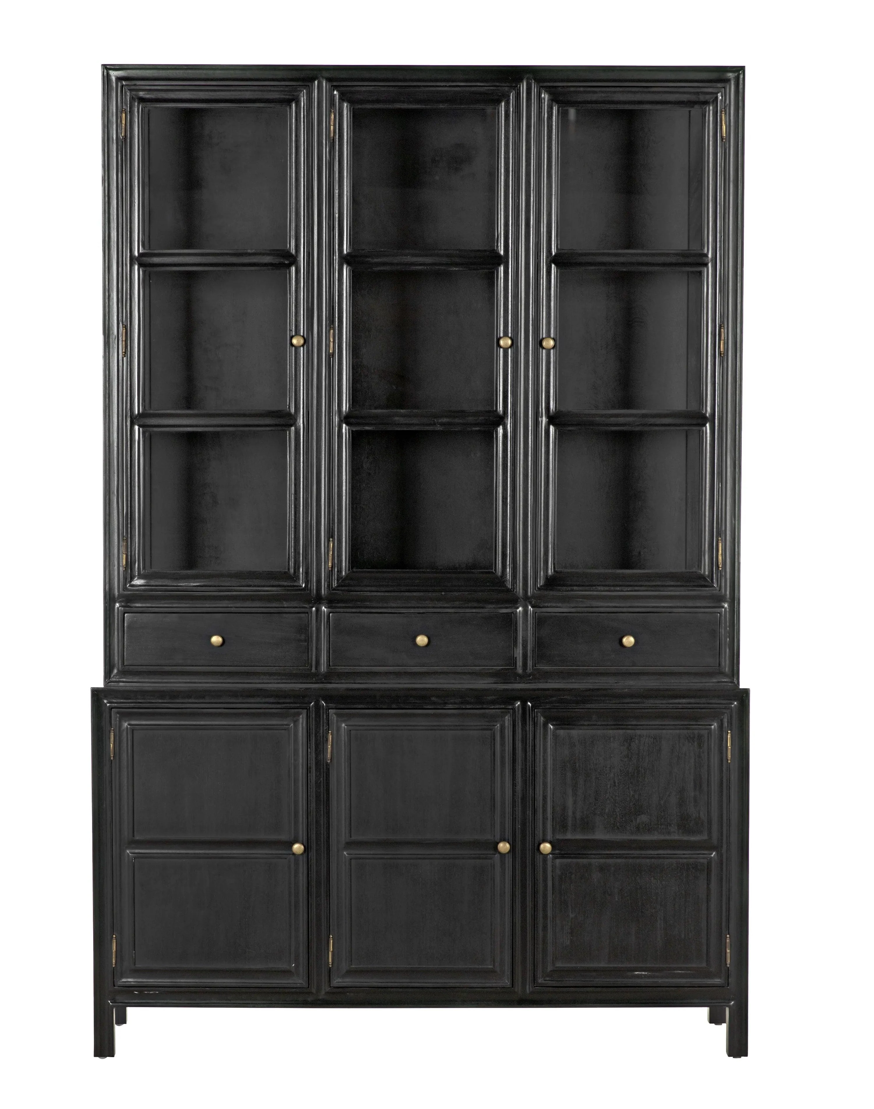 Colonial Hutch, Hand Rubbed Black - Frankwebs