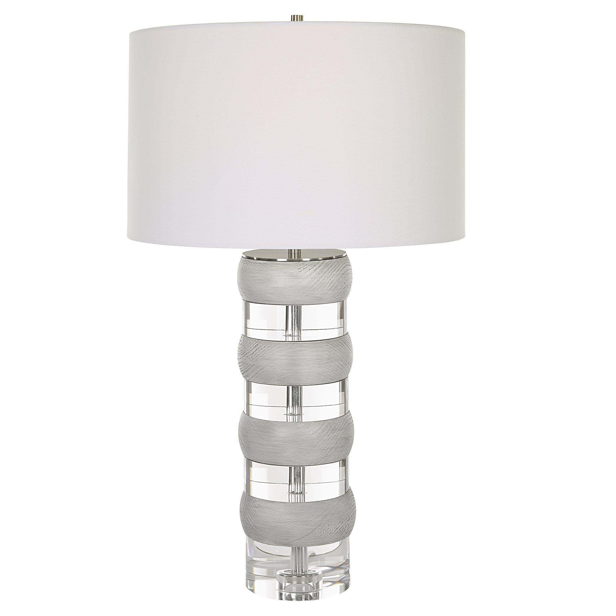 Band Together Crystal & Wood Table Lamp - Frankwebs