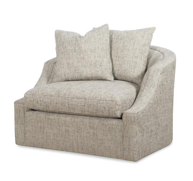 Century Home Elegance Stocked Oliver Swivel Chair - Frankwebs