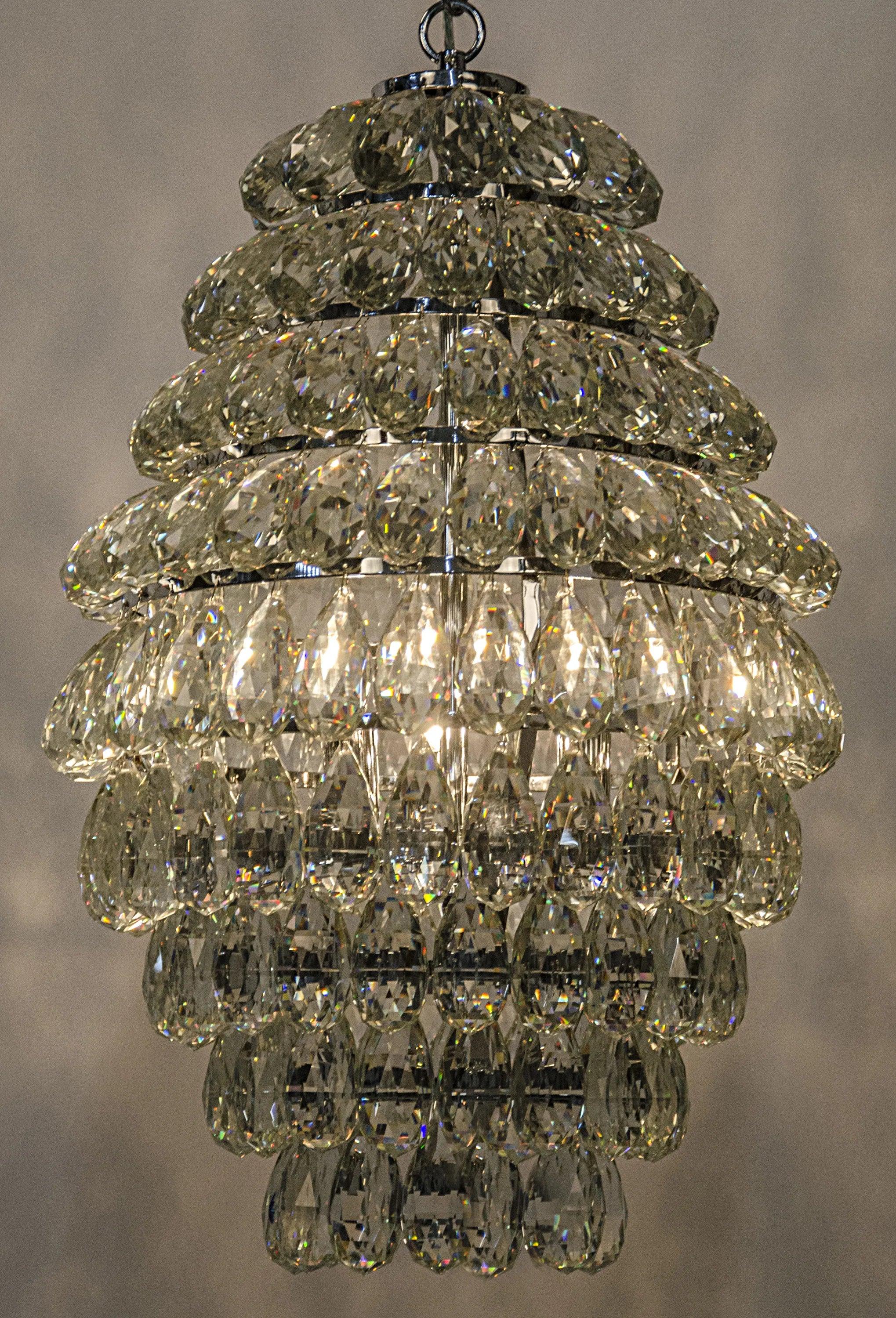 Illumination Chandelier, Chrome Finish and Glass - Frankwebs