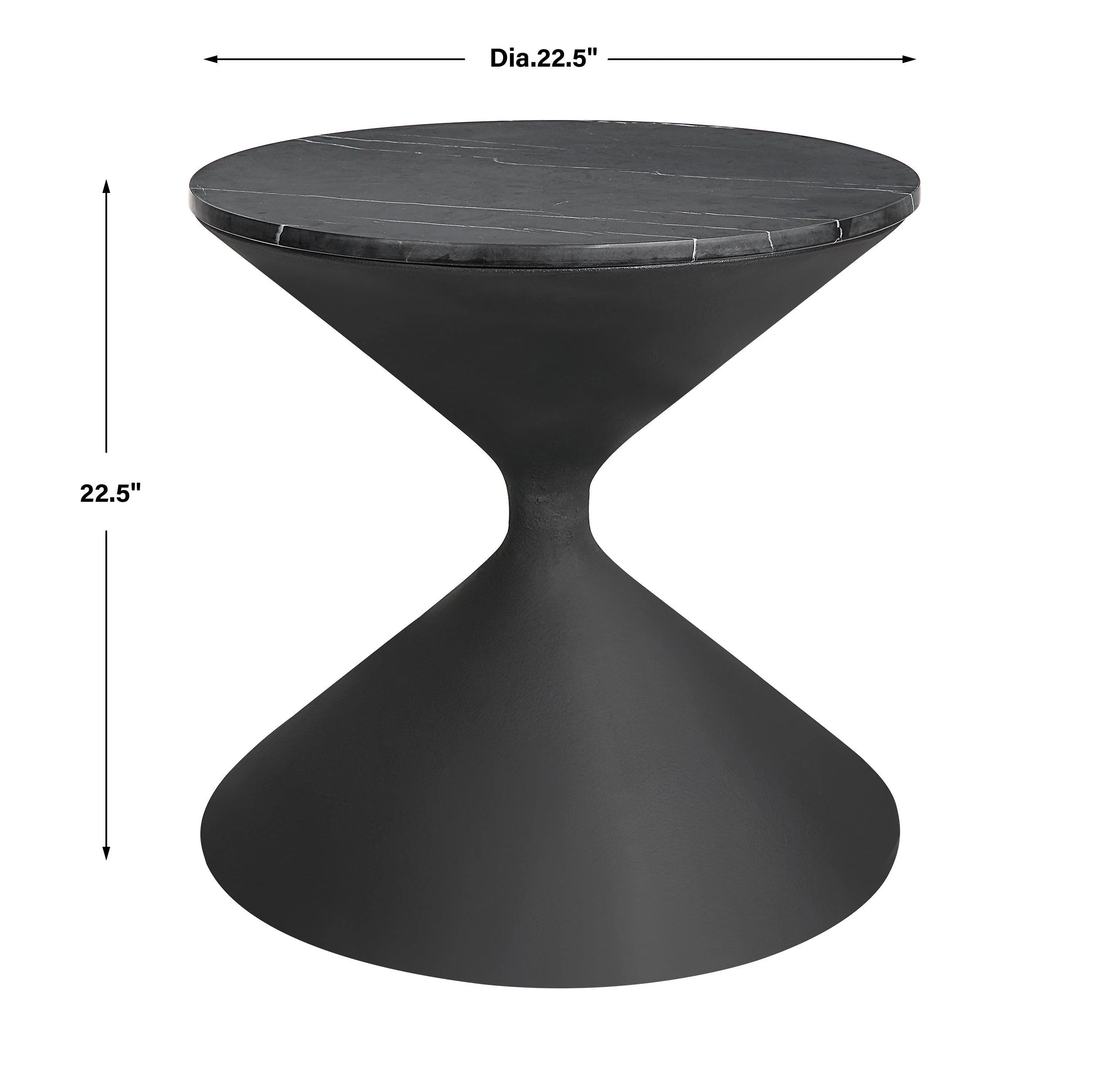 Time's Up Hourglass Shaped Side Table - Frankwebs