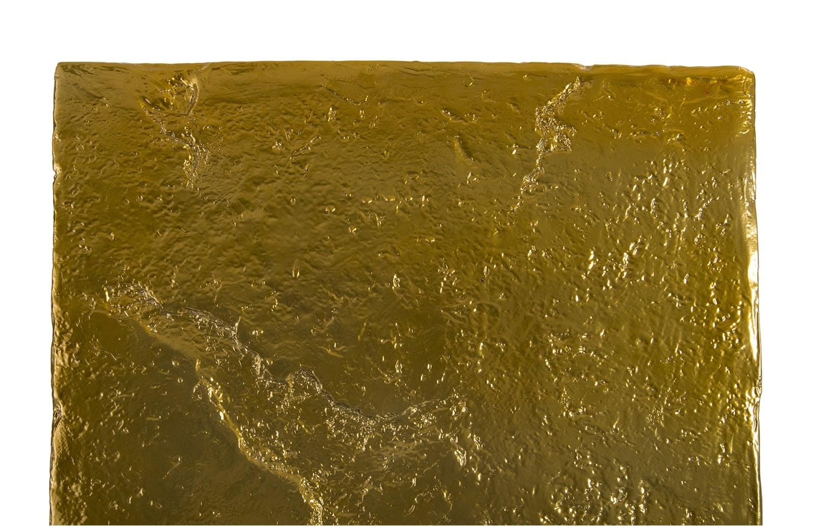 Slate Pedestal, Medium, Liquid Gold - Frankwebs