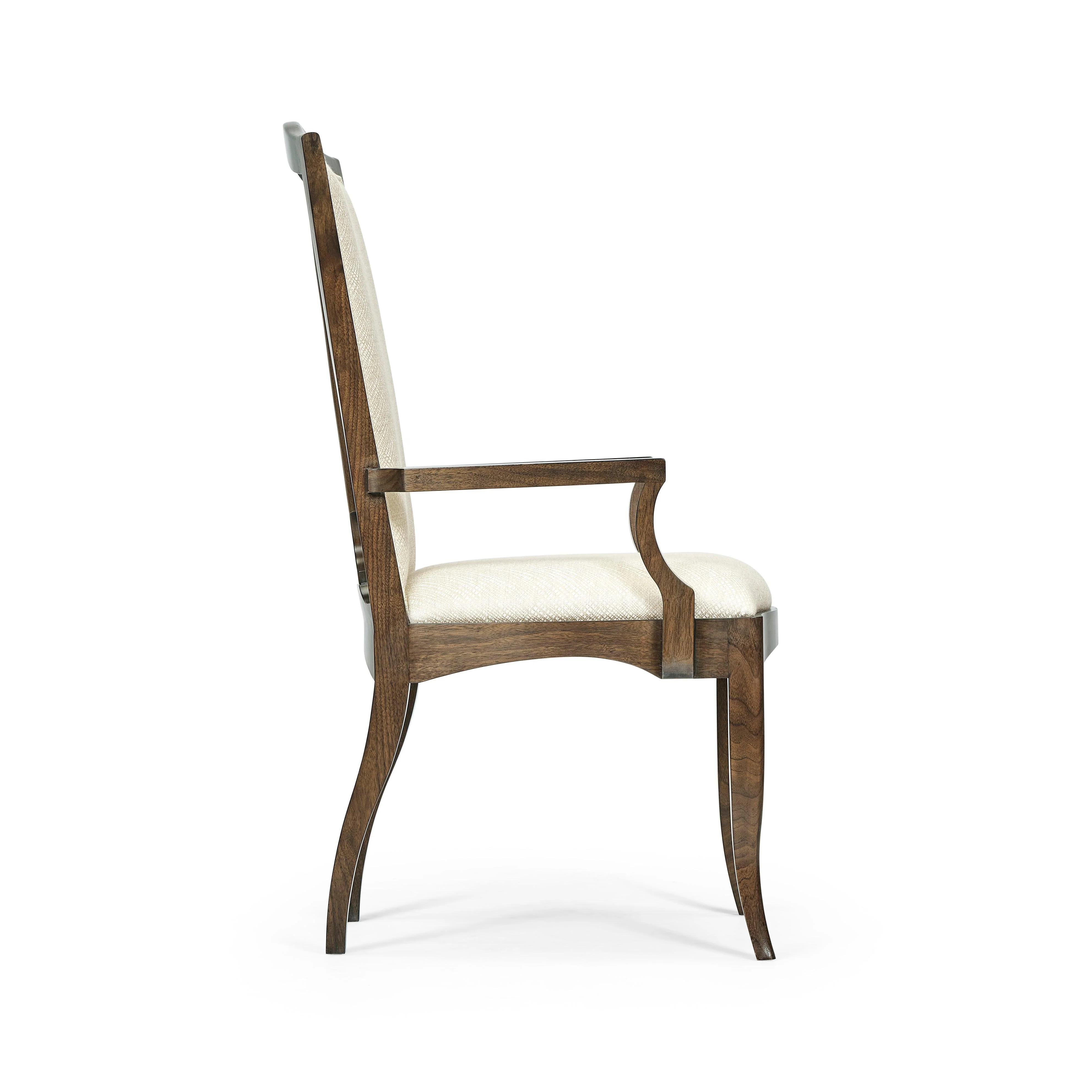 Berkley Walnut Dining Armchair, Upholstered in Skipper - Frankwebs