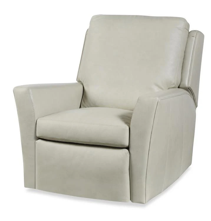 Century Leather Stocked Reed Swivel Glider Electric Recliner - Frankwebs