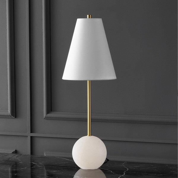 GENESIS ALABASTER AND METAL TABLE LAMP - Frankwebs