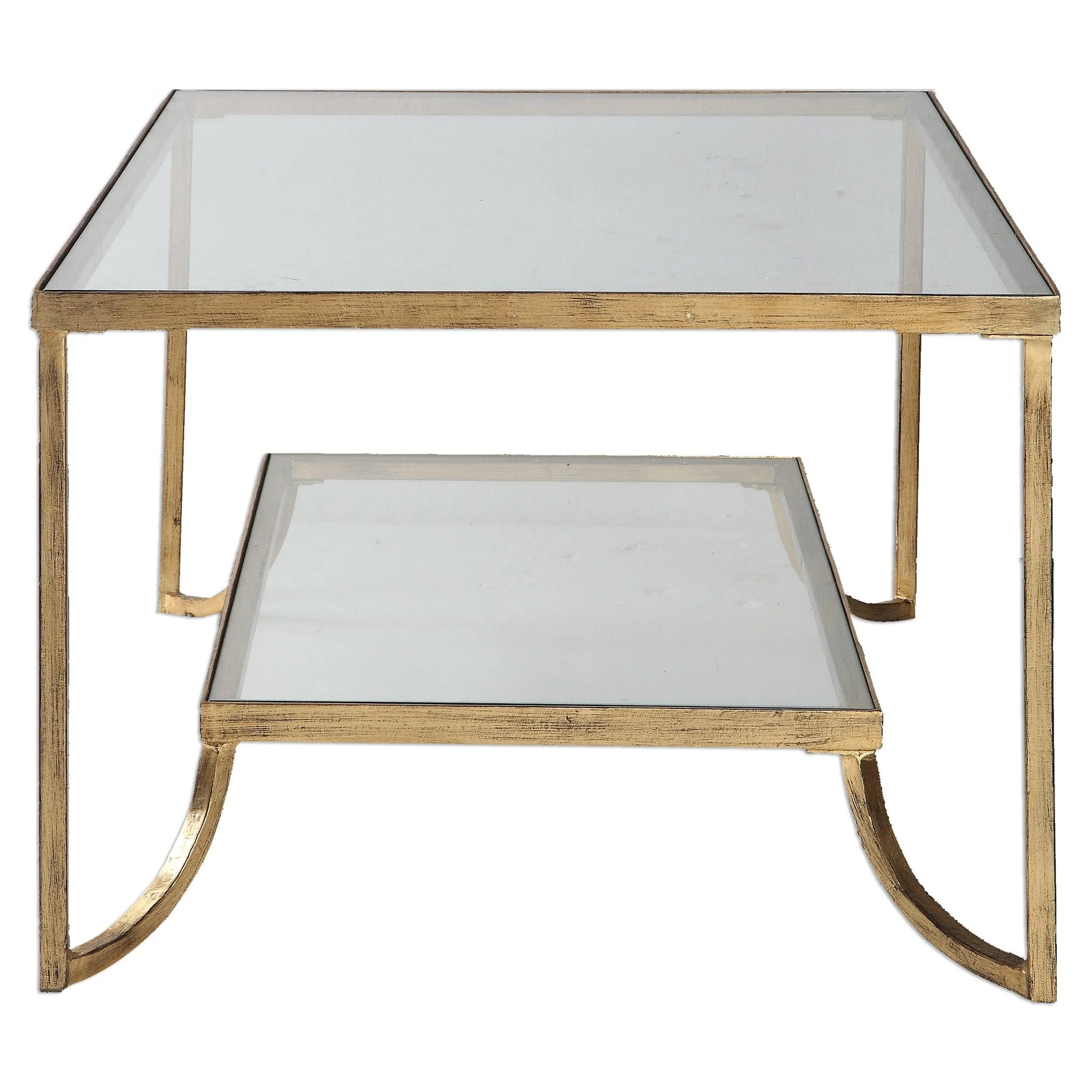 KATINA GOLD LEAF COFFEE TABLE - Frankwebs