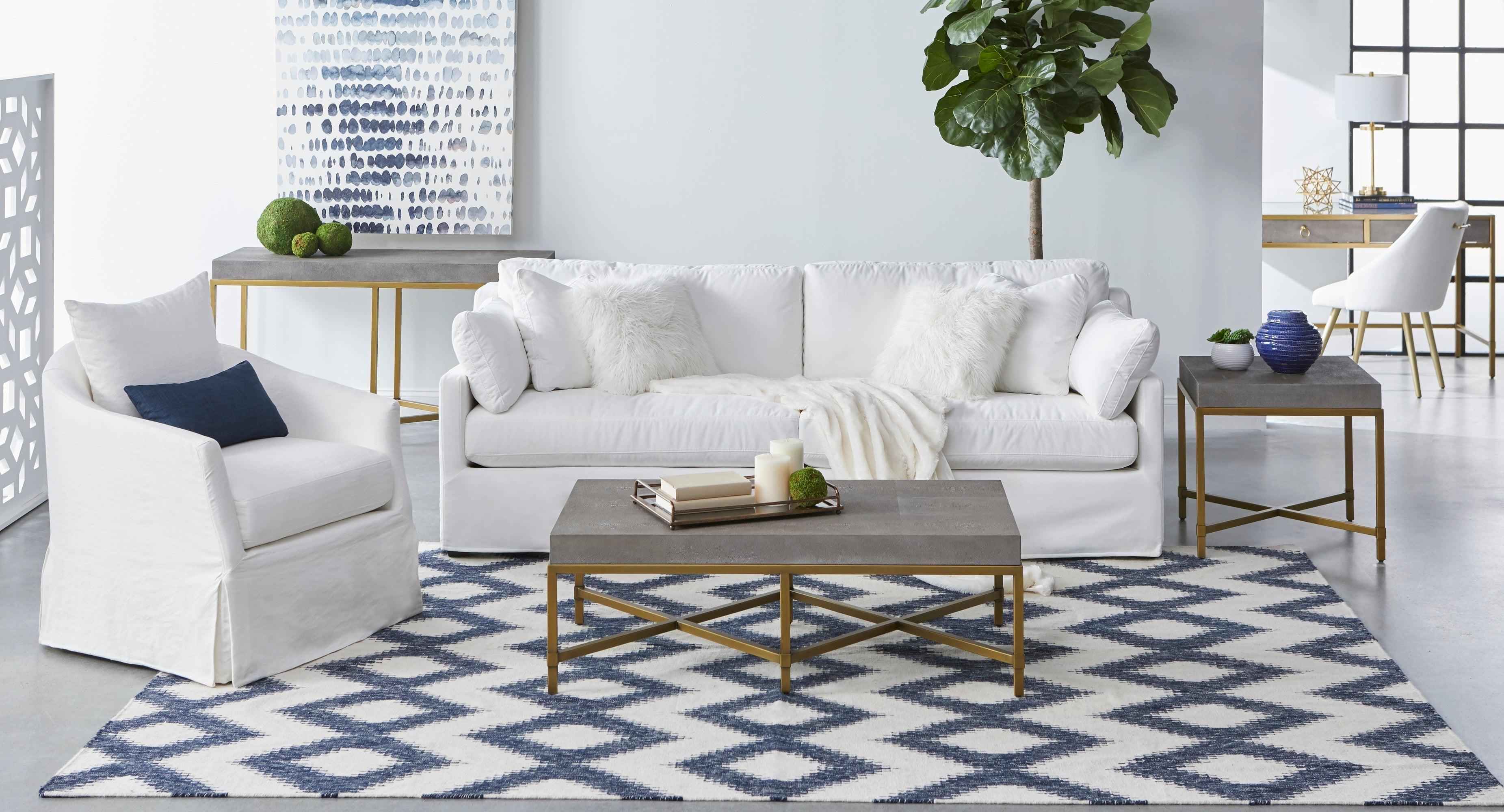 Faye Slipcover Swivel Club Chair - Frankwebs