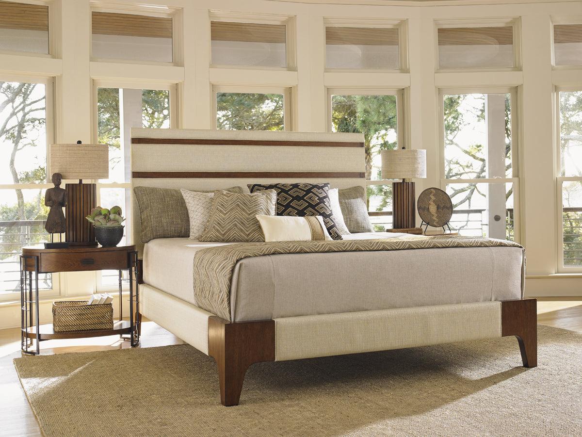 Island Fusion Mandarin Upholstered Panel Bed - Frankwebs