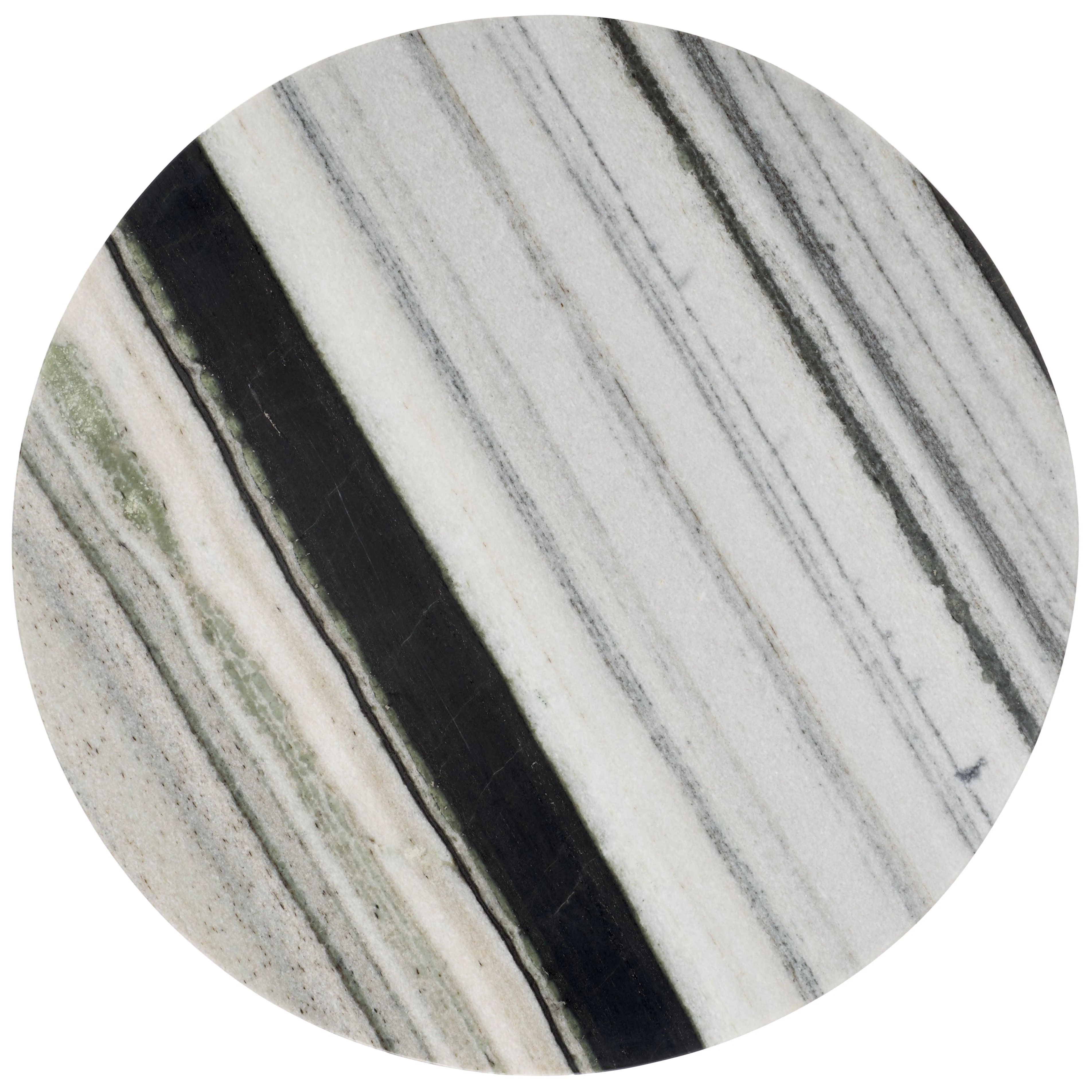 VALENTIA TALL ROUND MARBLE ACCENT TABLE - Frankwebs