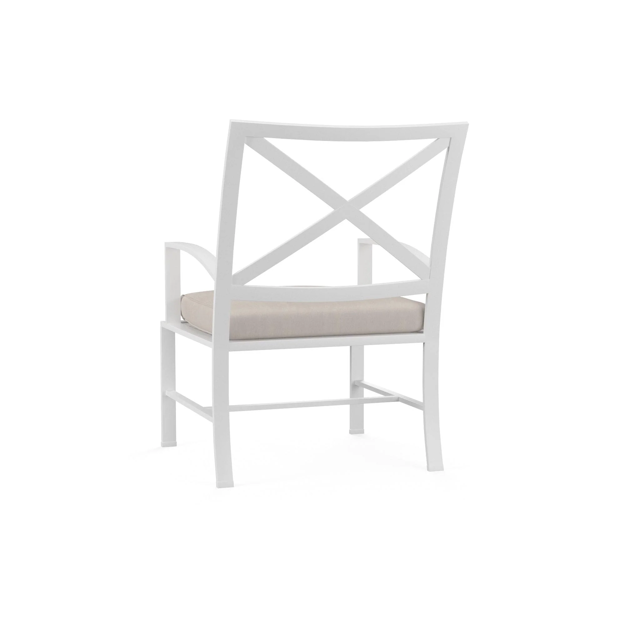 Bristol Dining Chair in Canvas Flax w/ Self Welt - Frankwebs