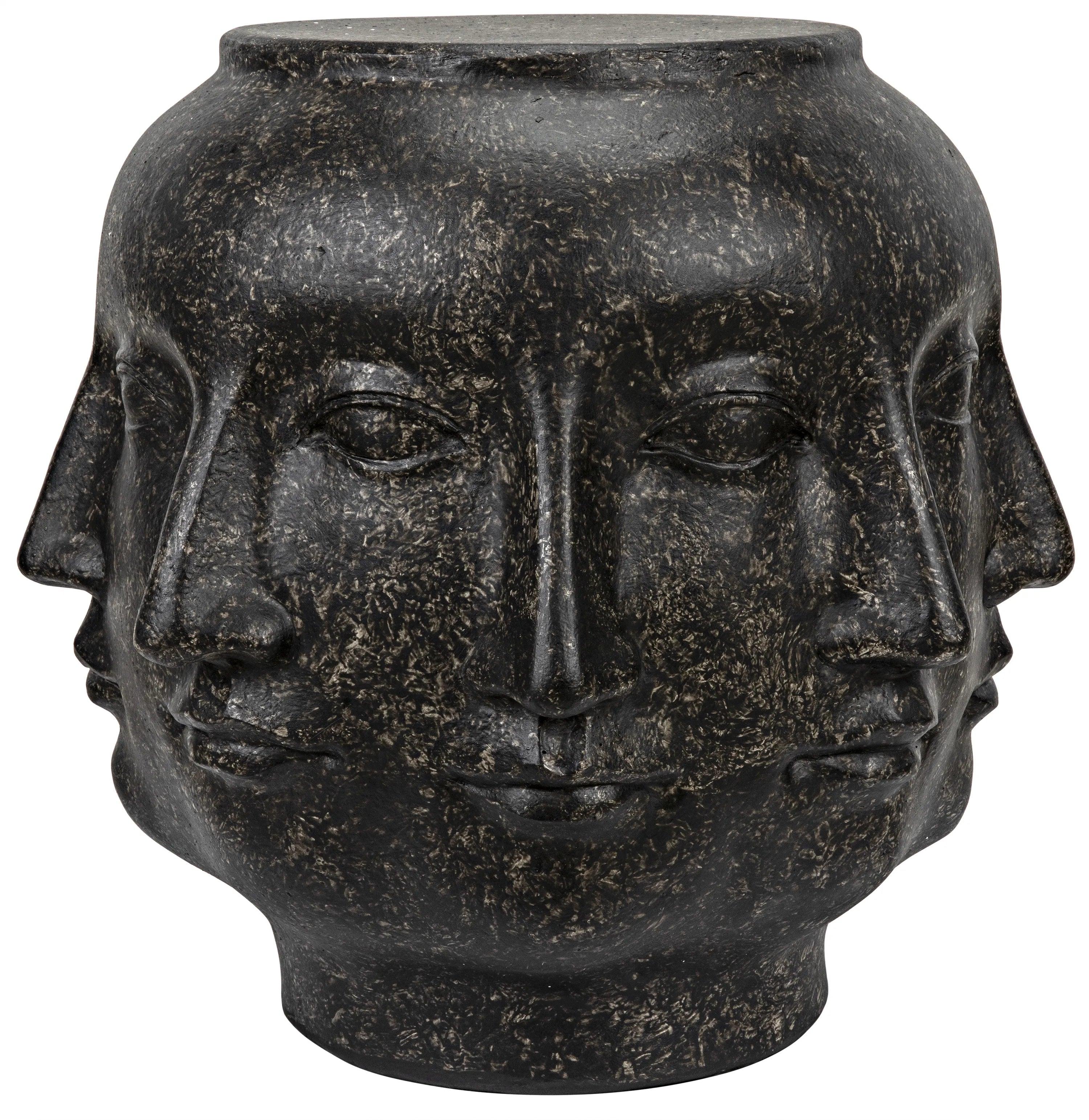 Multi-Face Stool, Black Fiber Cement - Frankwebs