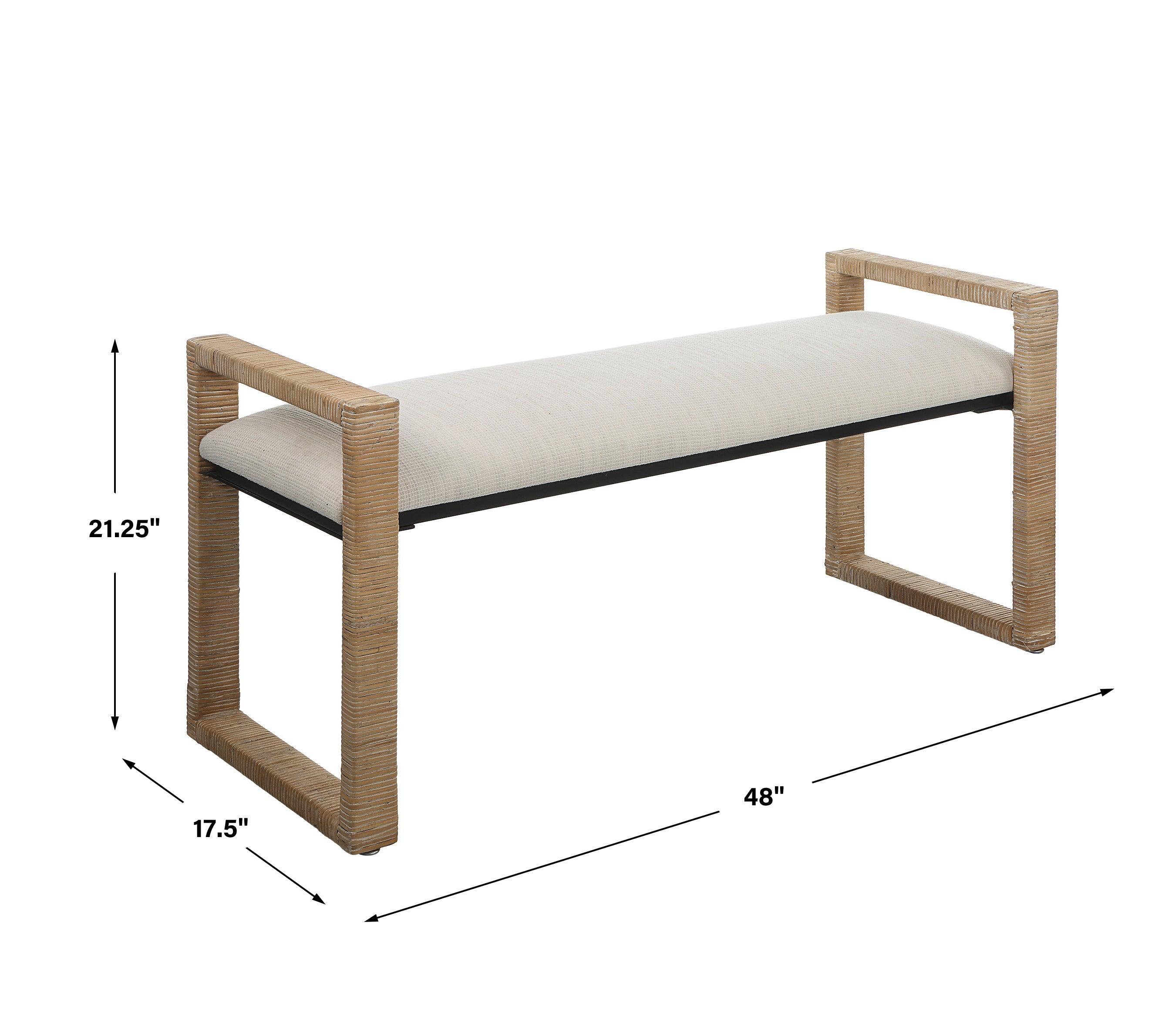 Areca Coastal Rattan Bench - Frankwebs