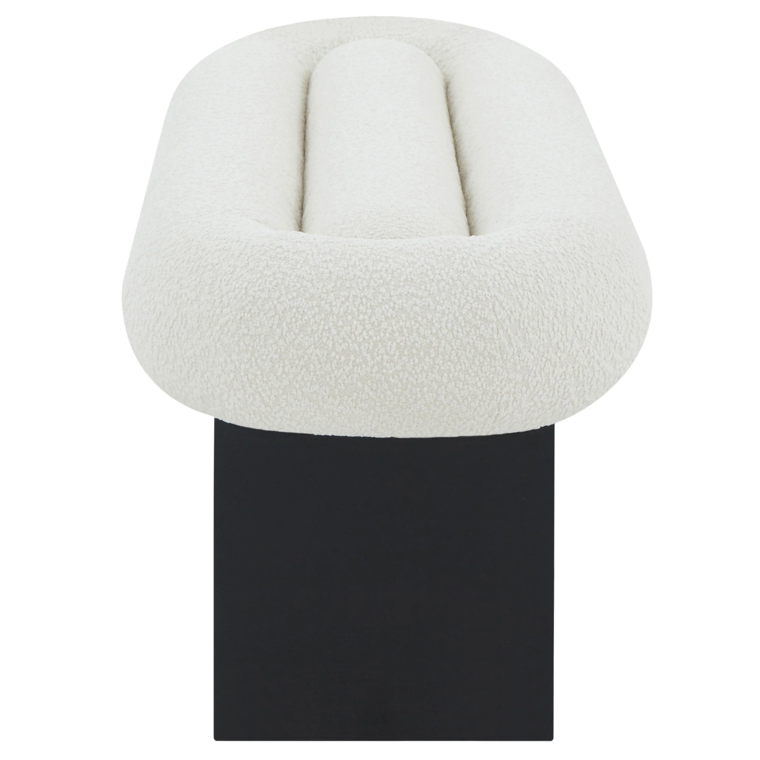 CARSEN BOUCLE AND WOOD BENCH - Frankwebs