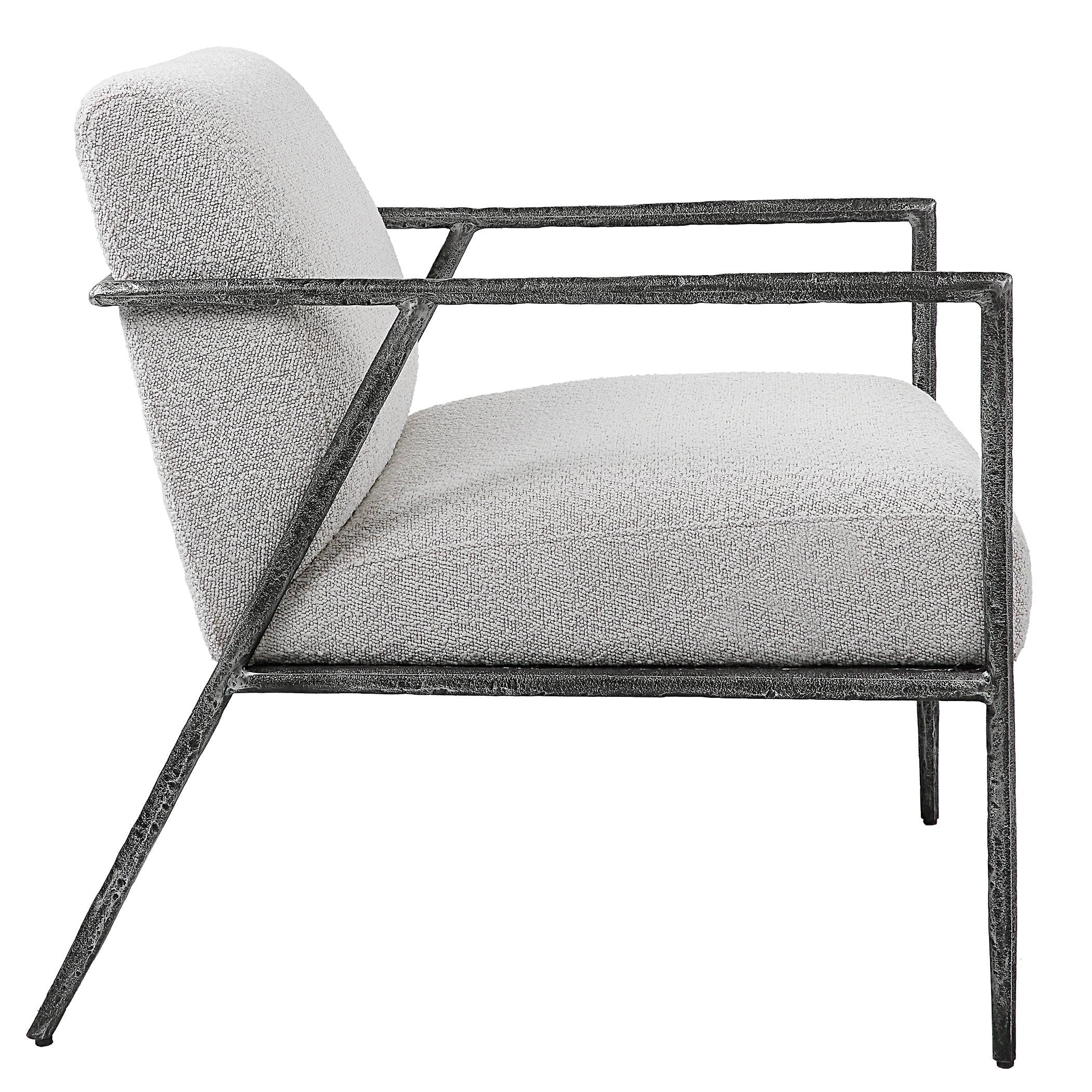 Brisbane Light Gray Accent Chair - Frankwebs