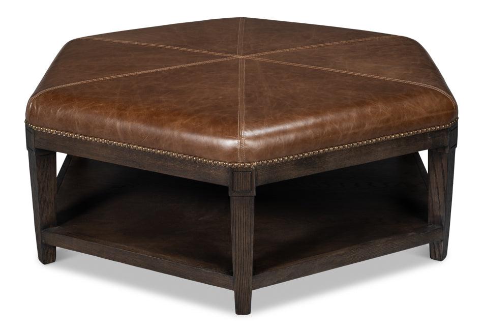 Bertram Ottoman - Leather - Frankwebs