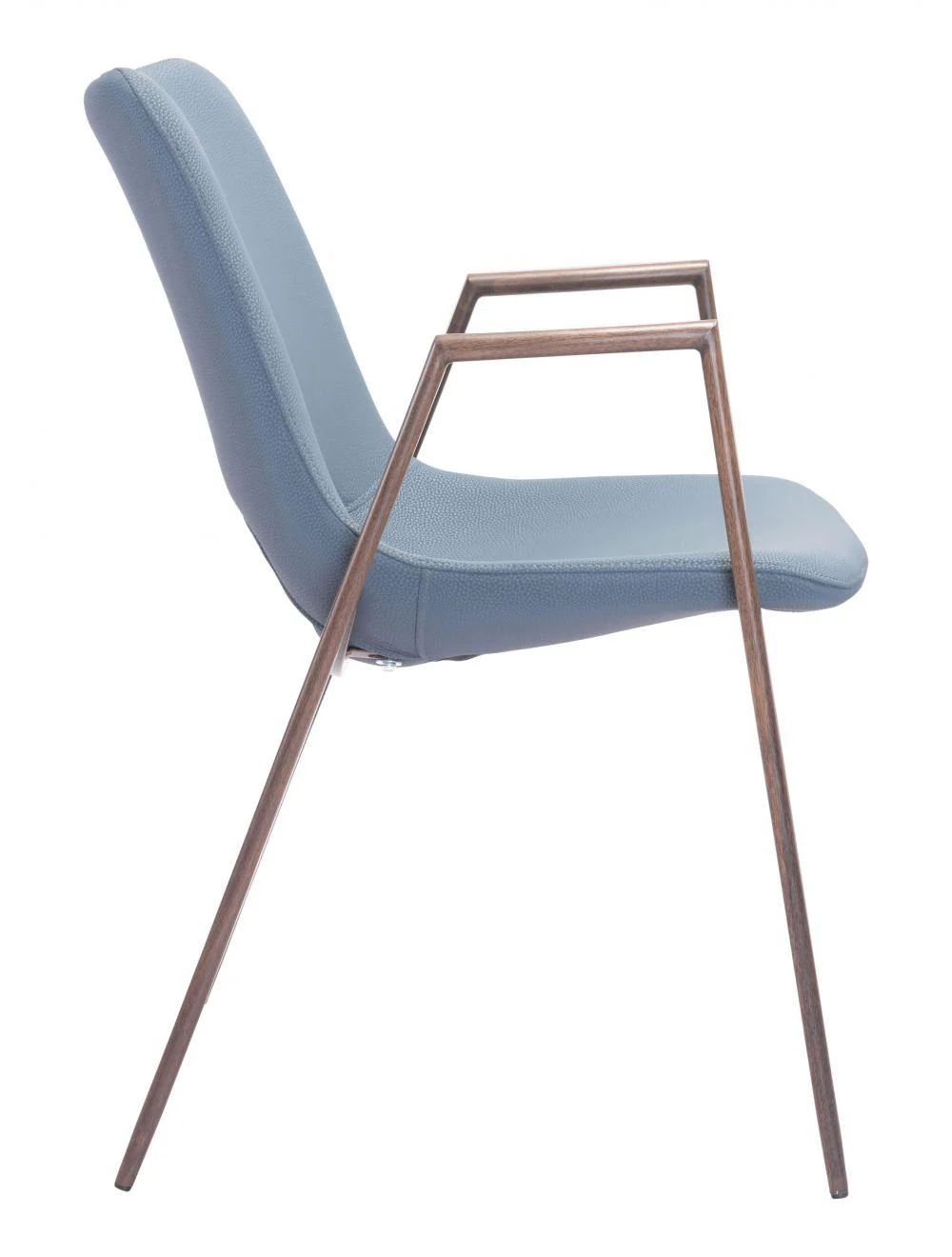 Desi Dining Chair (Set of 2) Gray & Walnut - Frankwebs