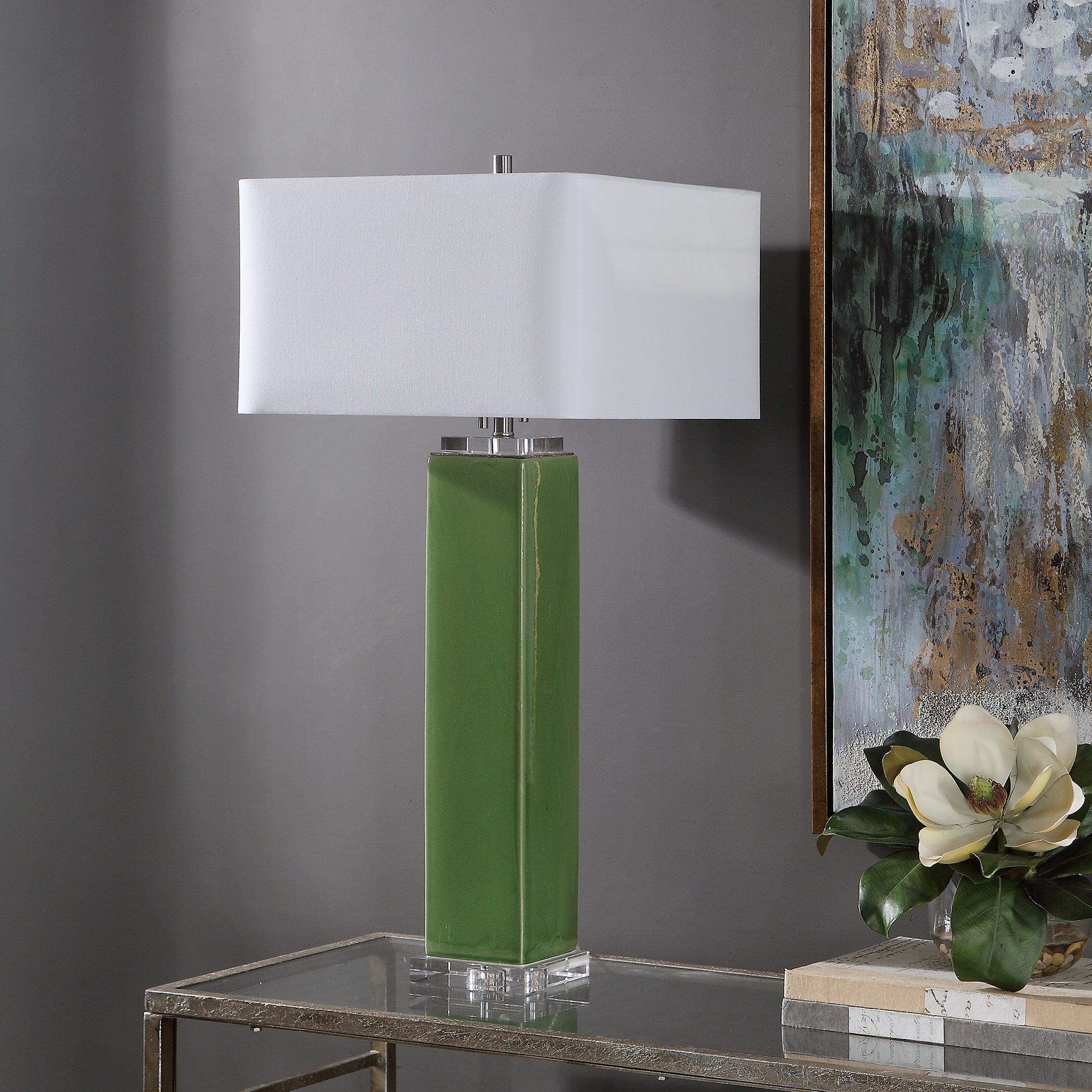 ANEEZA TROPICAL GREEN TABLE LAMP - Frankwebs