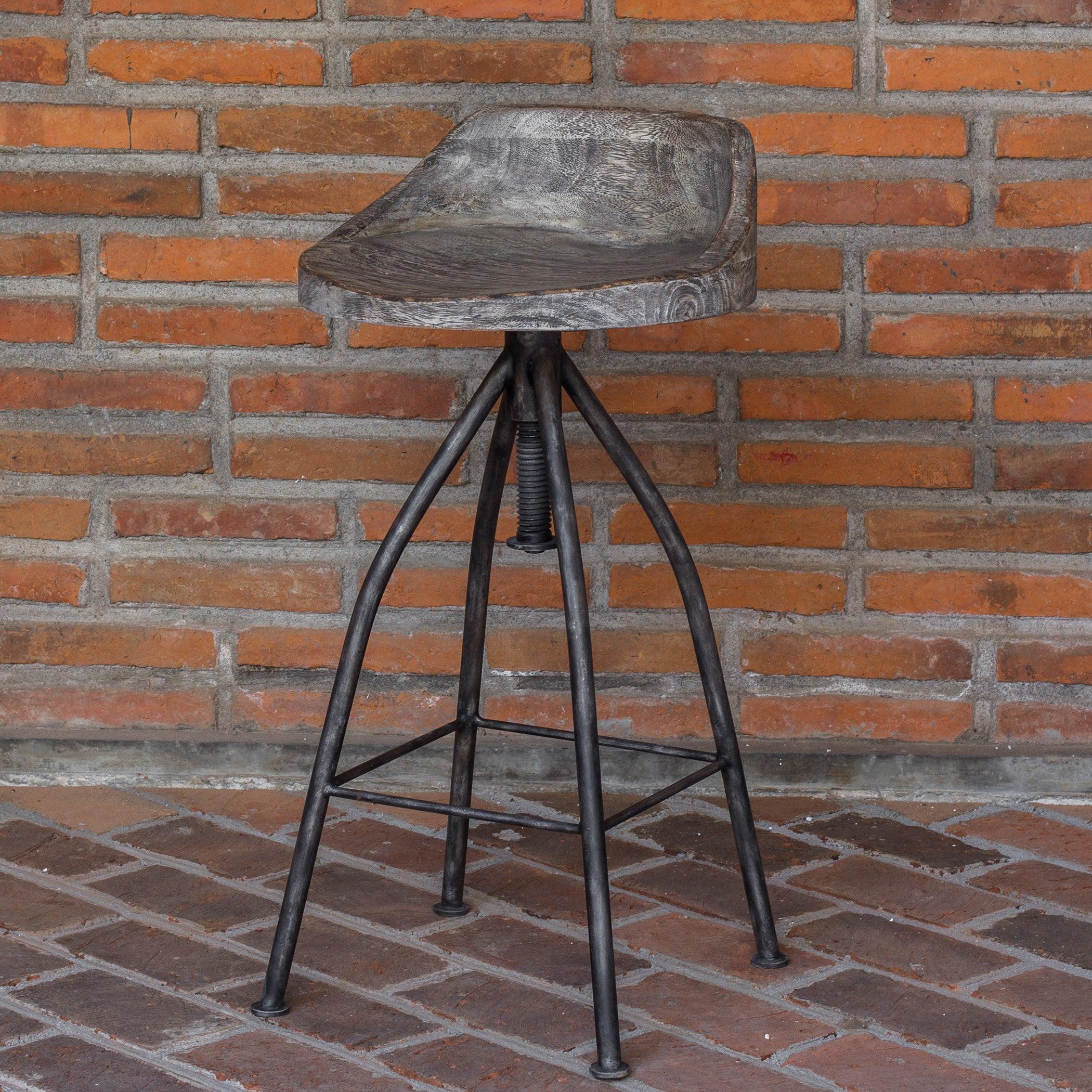 KAIRU WOODEN BAR STOOL - Frankwebs