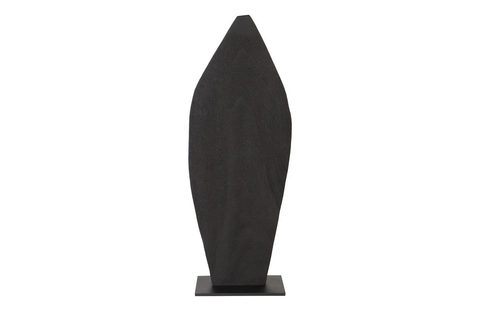 Carved Leaf on Stand, Burnt, SM - Frankwebs