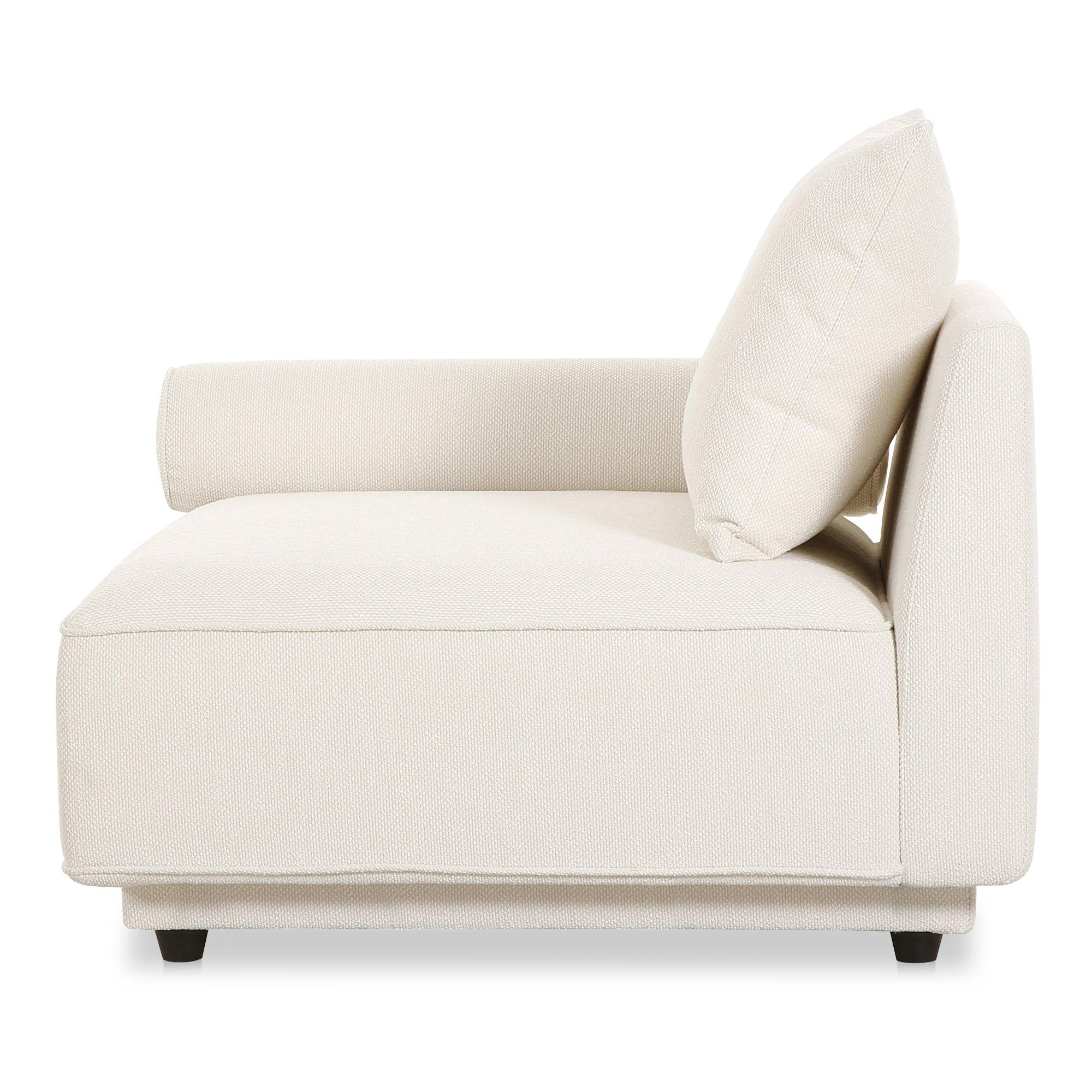 Rosello Left Arm Facing Chair White - Frankwebs