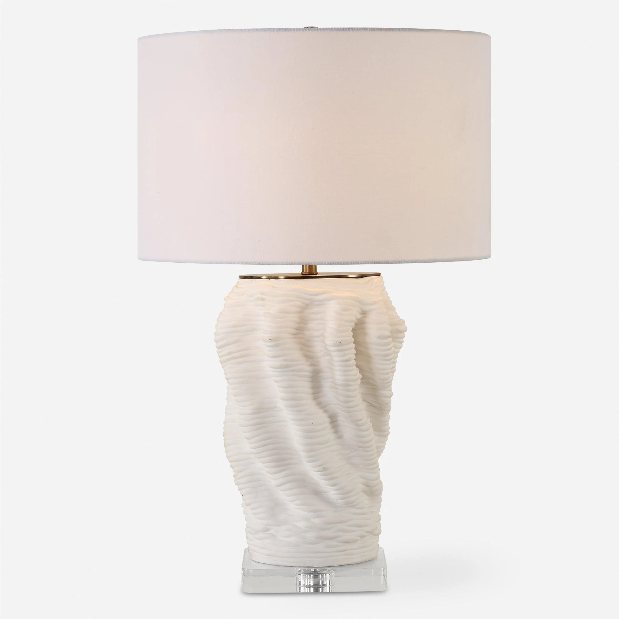 Stratified White Table Lamp - Frankwebs