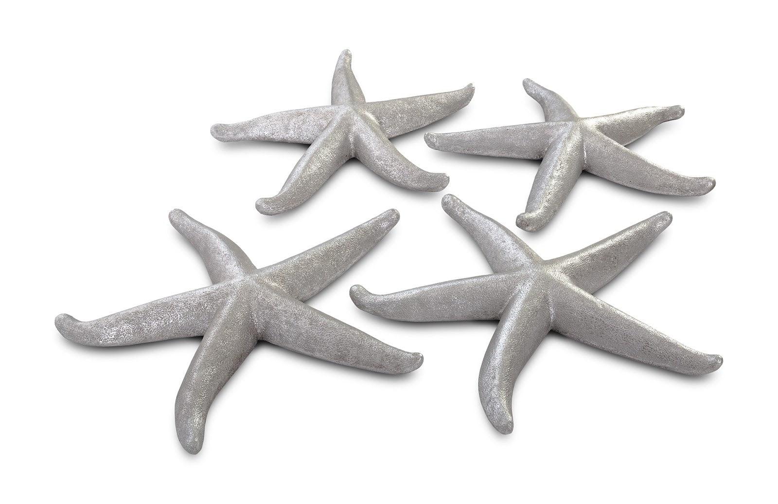 Starfish, Silver Leaf, Set of 4, LG - Frankwebs