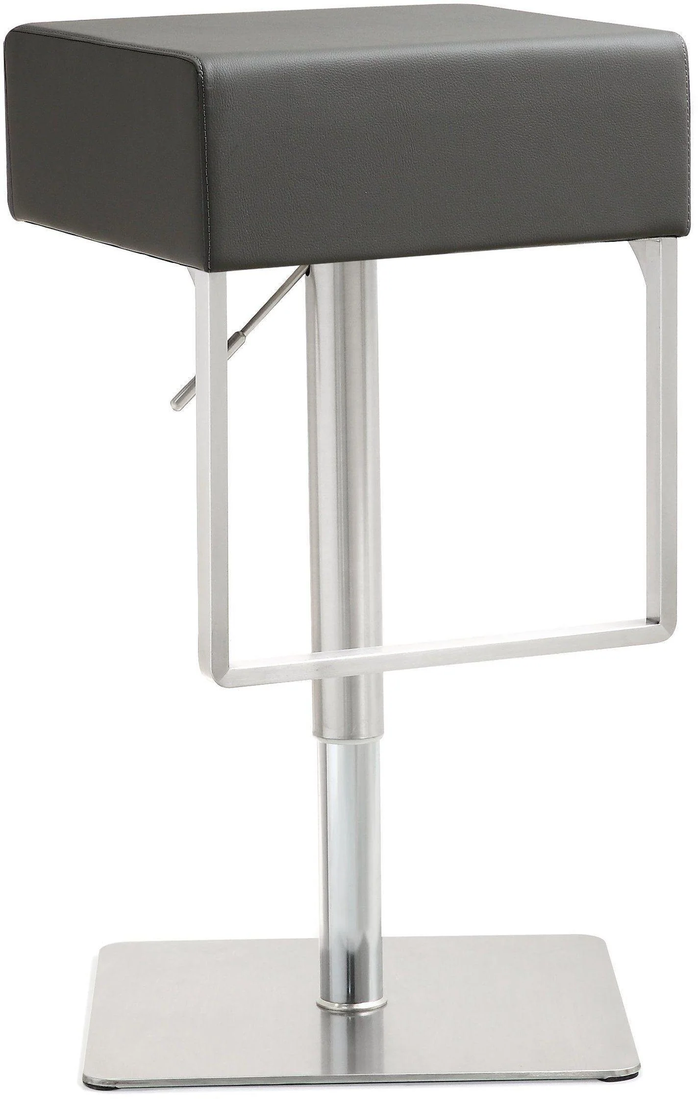 Seville Grey Stainless Adjustable Barstool - Frankwebs