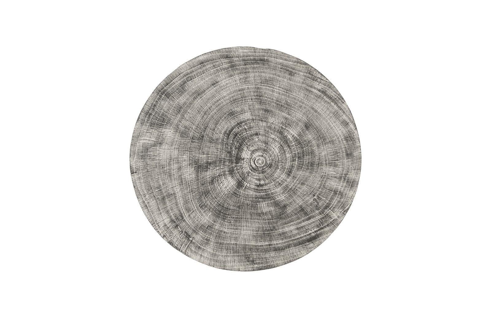 Drum Stool, Mango Wood, Gray Stone - Frankwebs