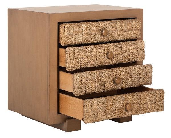 ROSARIO WOVEN WOOD NIGHTSTAND - Frankwebs