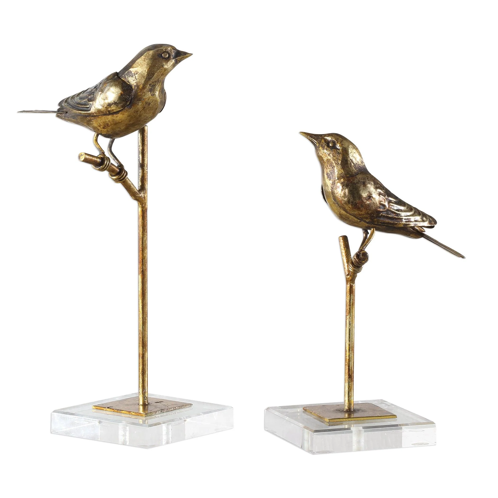 PASSERINES BIRD SCULPTURES SET OF 2 - Frankwebs