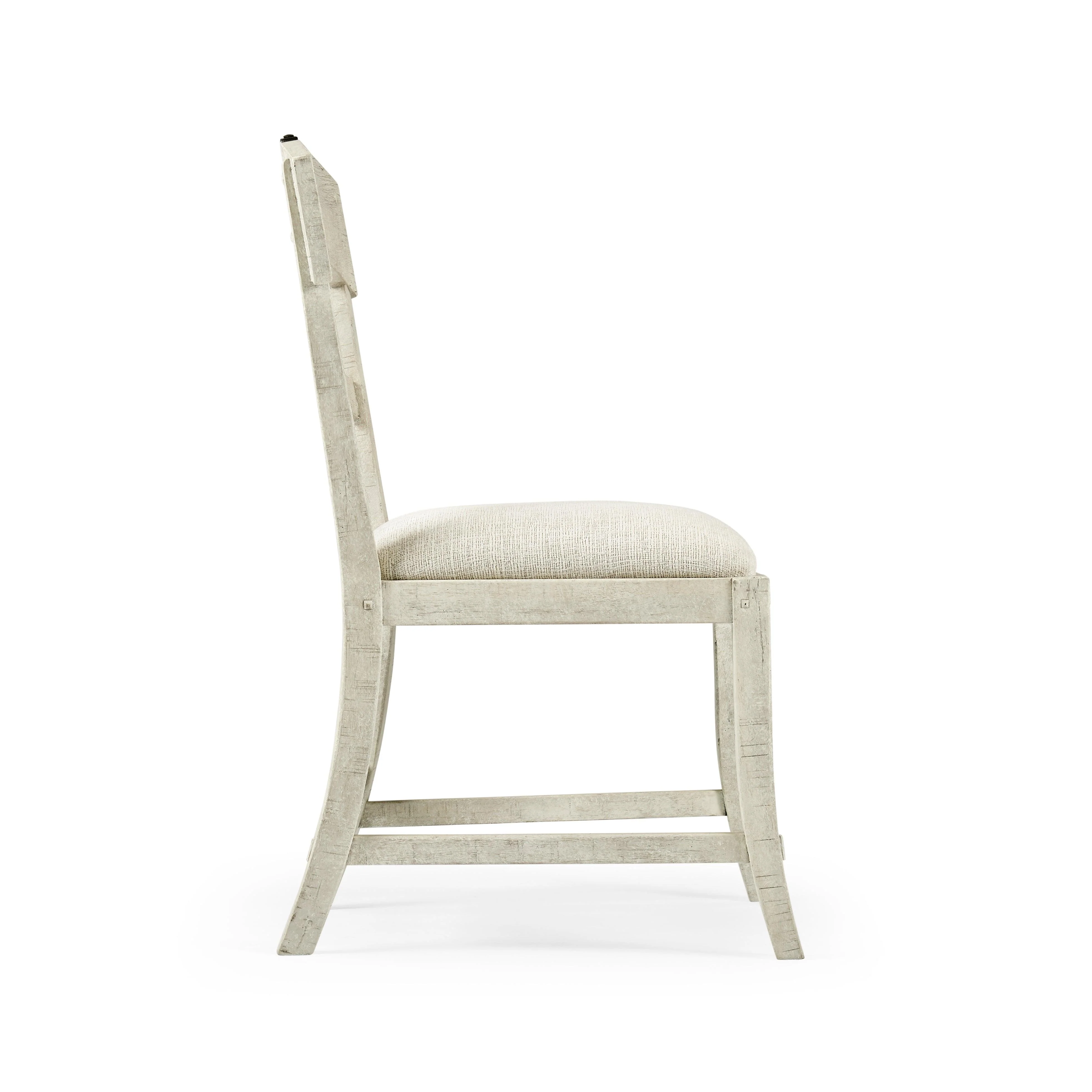 Casual Accents Whitewash Driftwood Planked Side Chair - Frankwebs