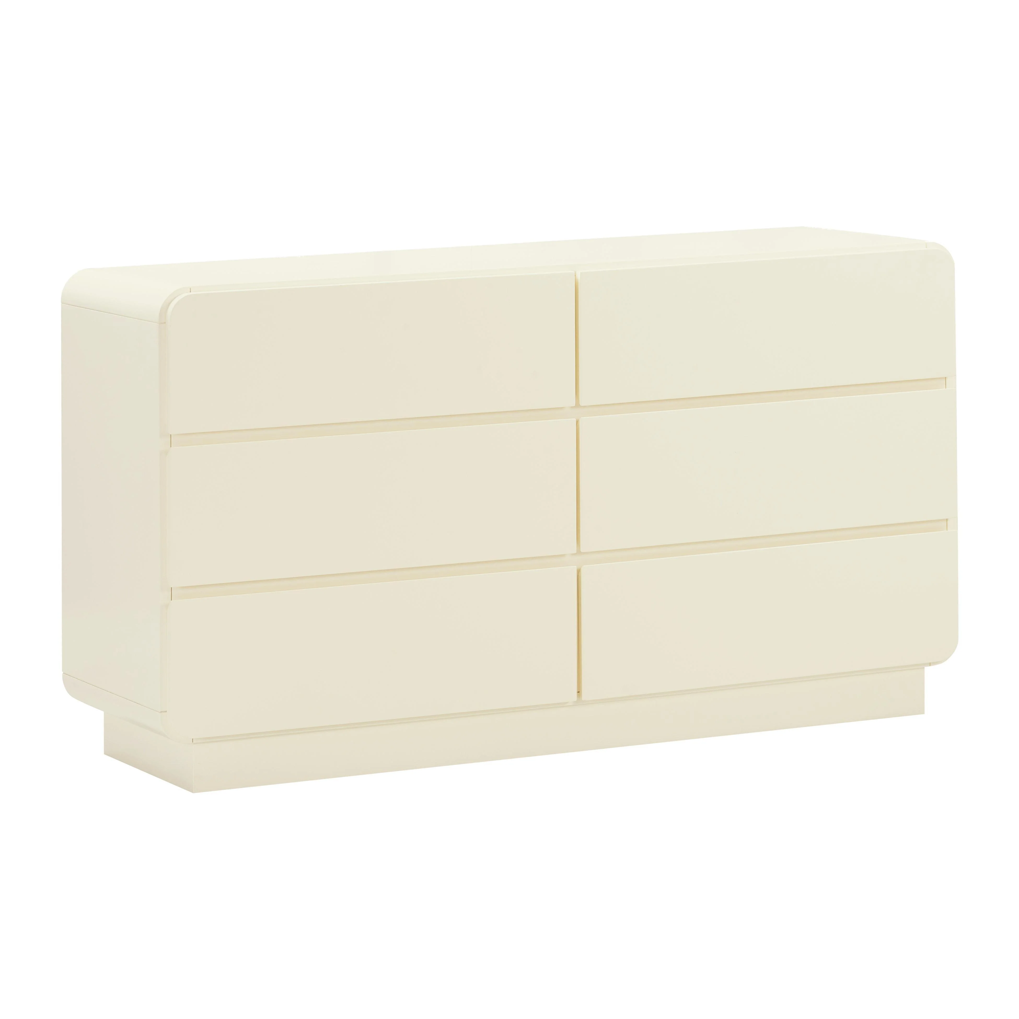 Sagura Cream 6-Drawer Dresser - Frankwebs