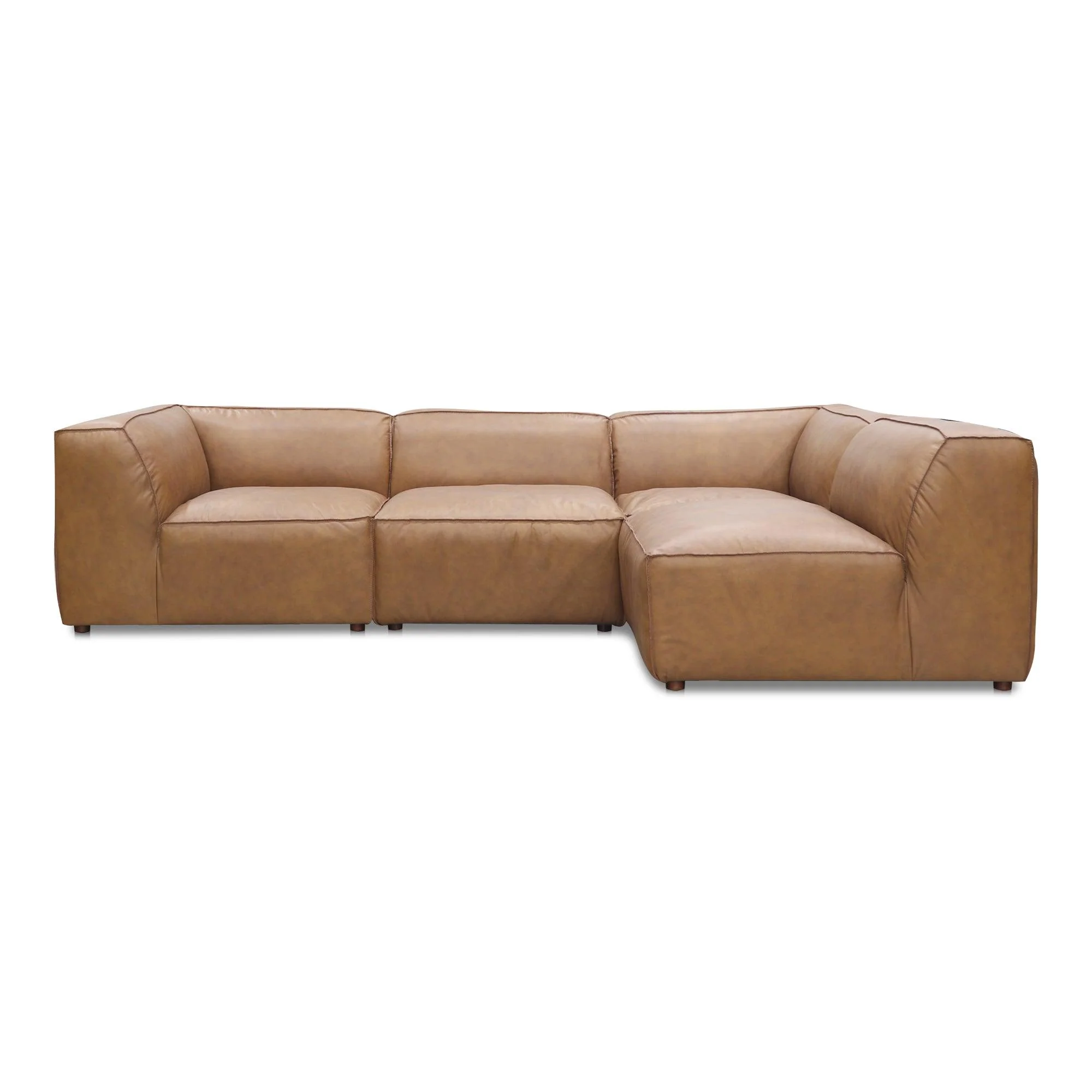 Form Signature Modular Sectional Sonoran Tan Leather - Frankwebs