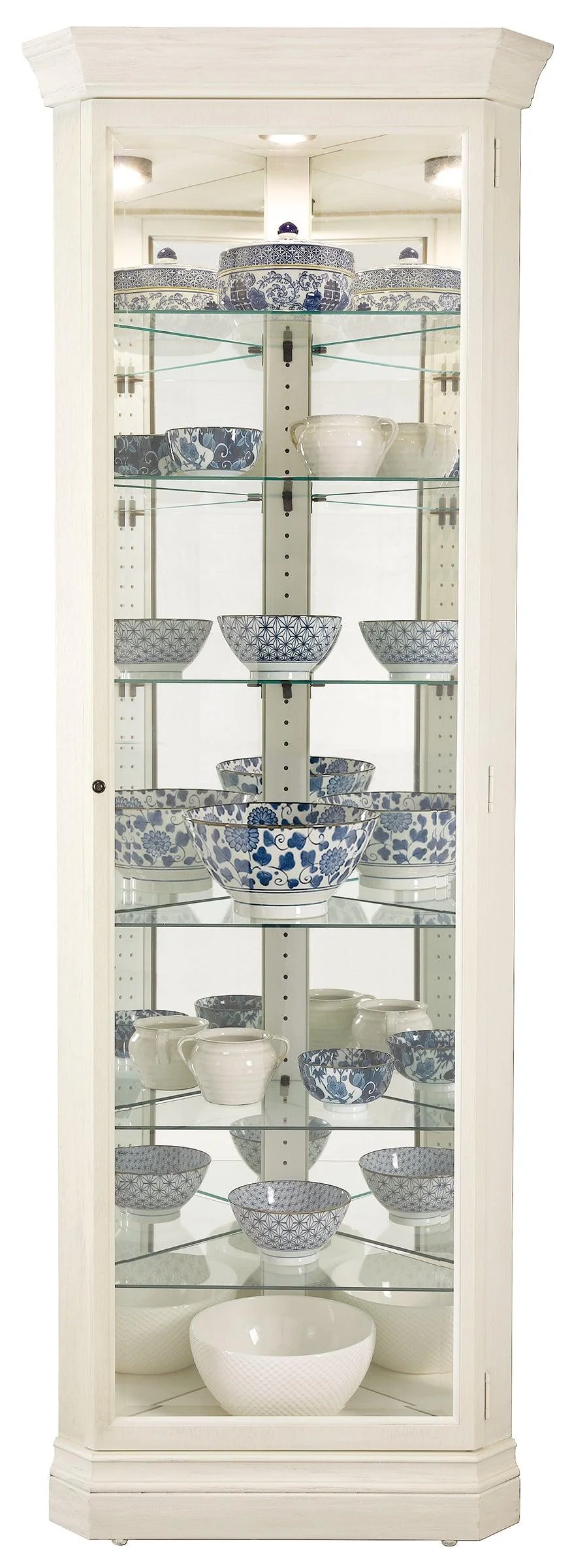 Delia II Corner Curio Cabinet - Frankwebs