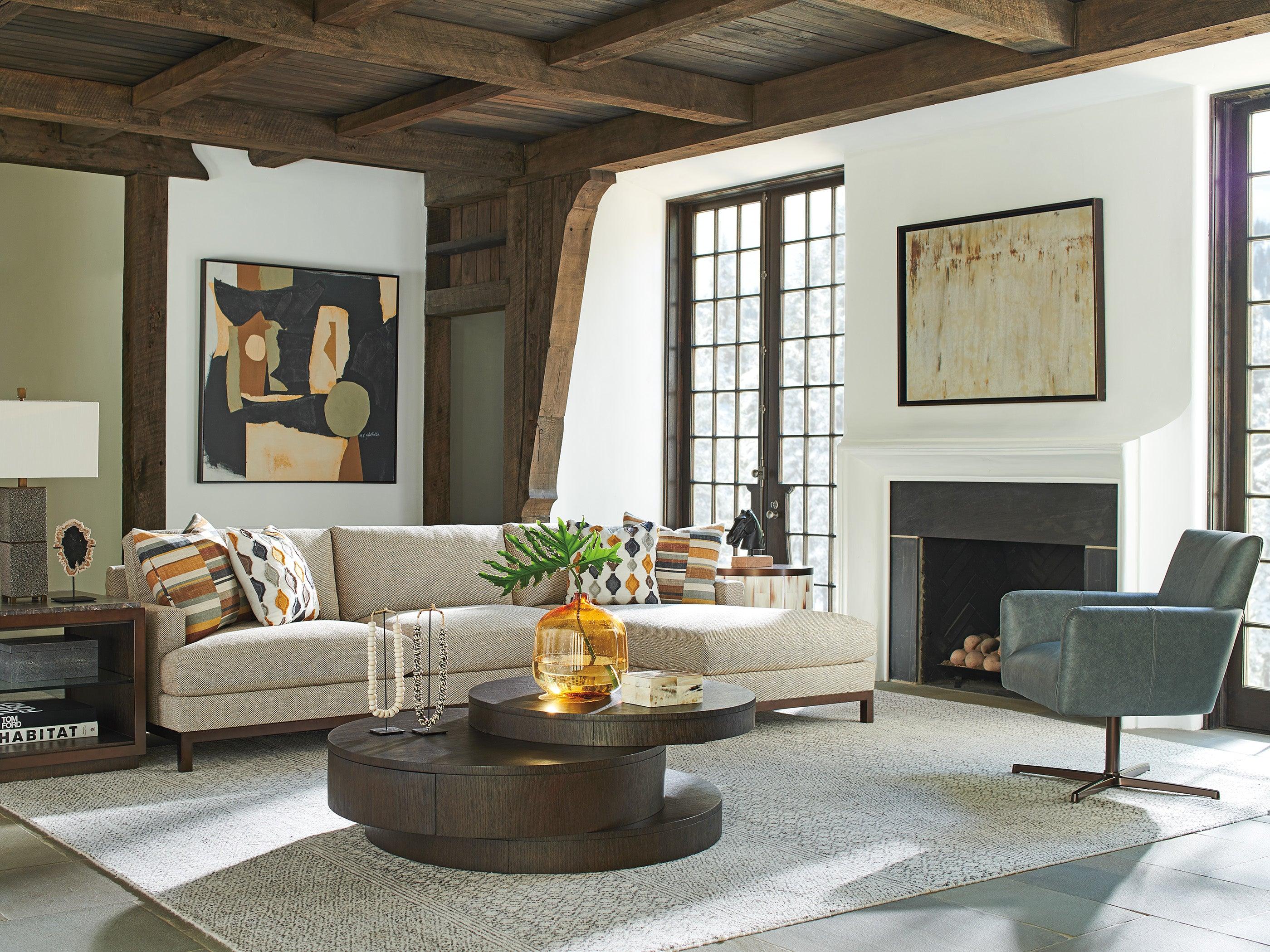 Park City Mountaineer Round Cocktail Table - Frankwebs